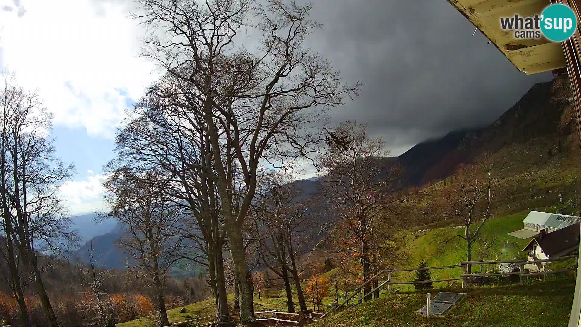 Planina Razor Mountain Hut live cam (1315) | view to Tolminski Migovec