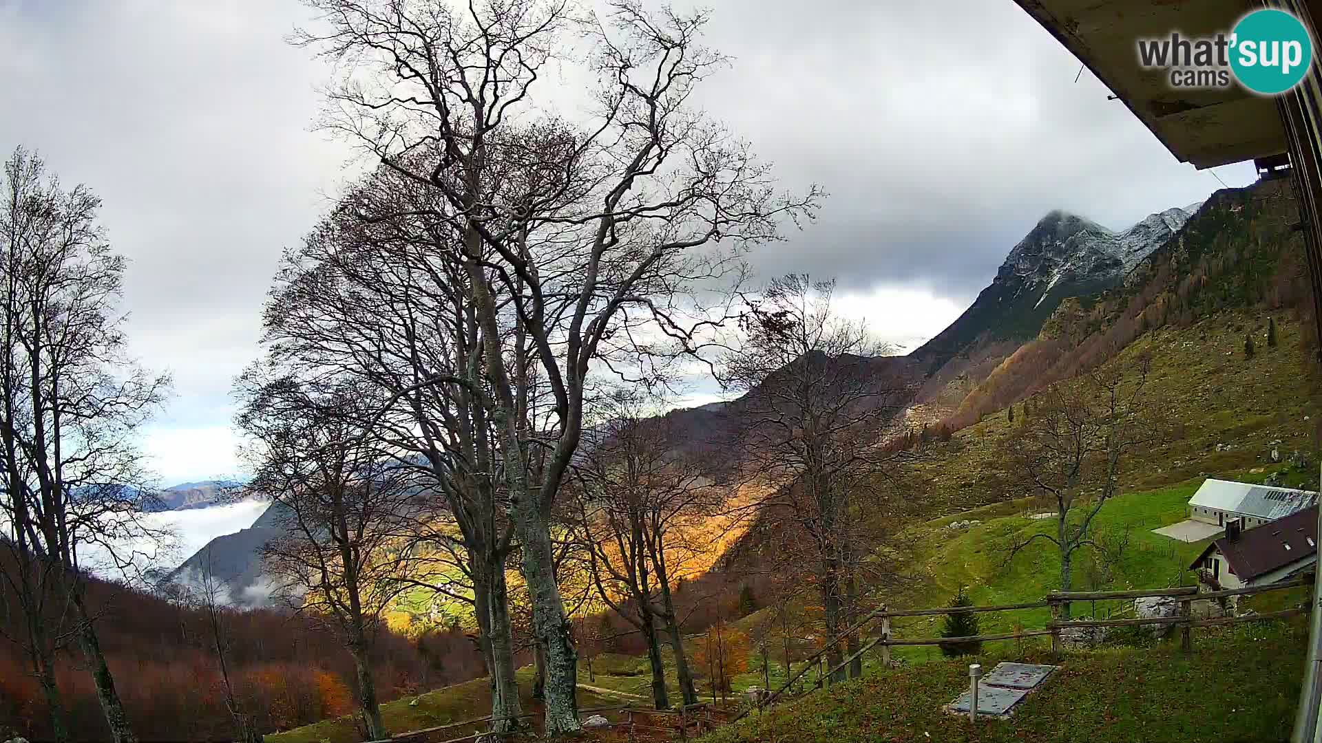 Planina Razor Mountain Hut live cam (1315) | view to Tolminski Migovec