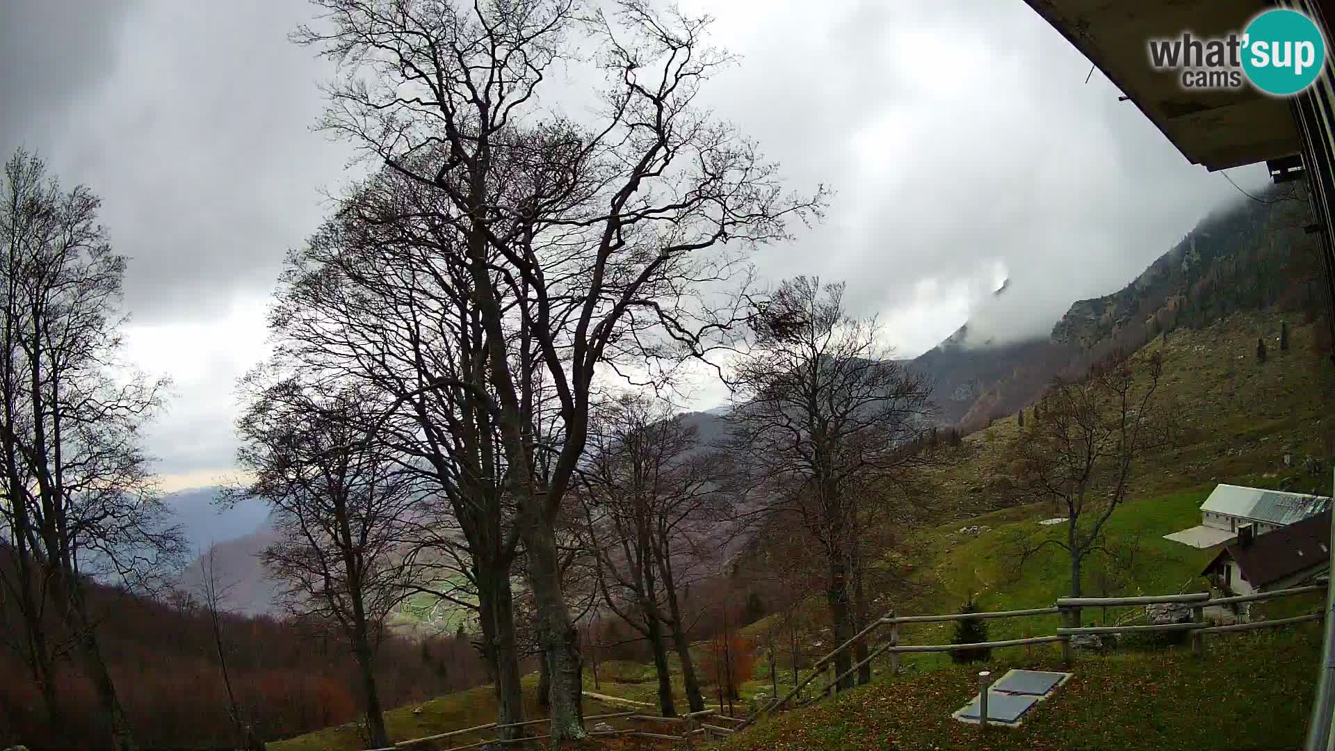 Koča na Planini Razor spletna kamera (1315) | Pogled na Tolminski Migovec