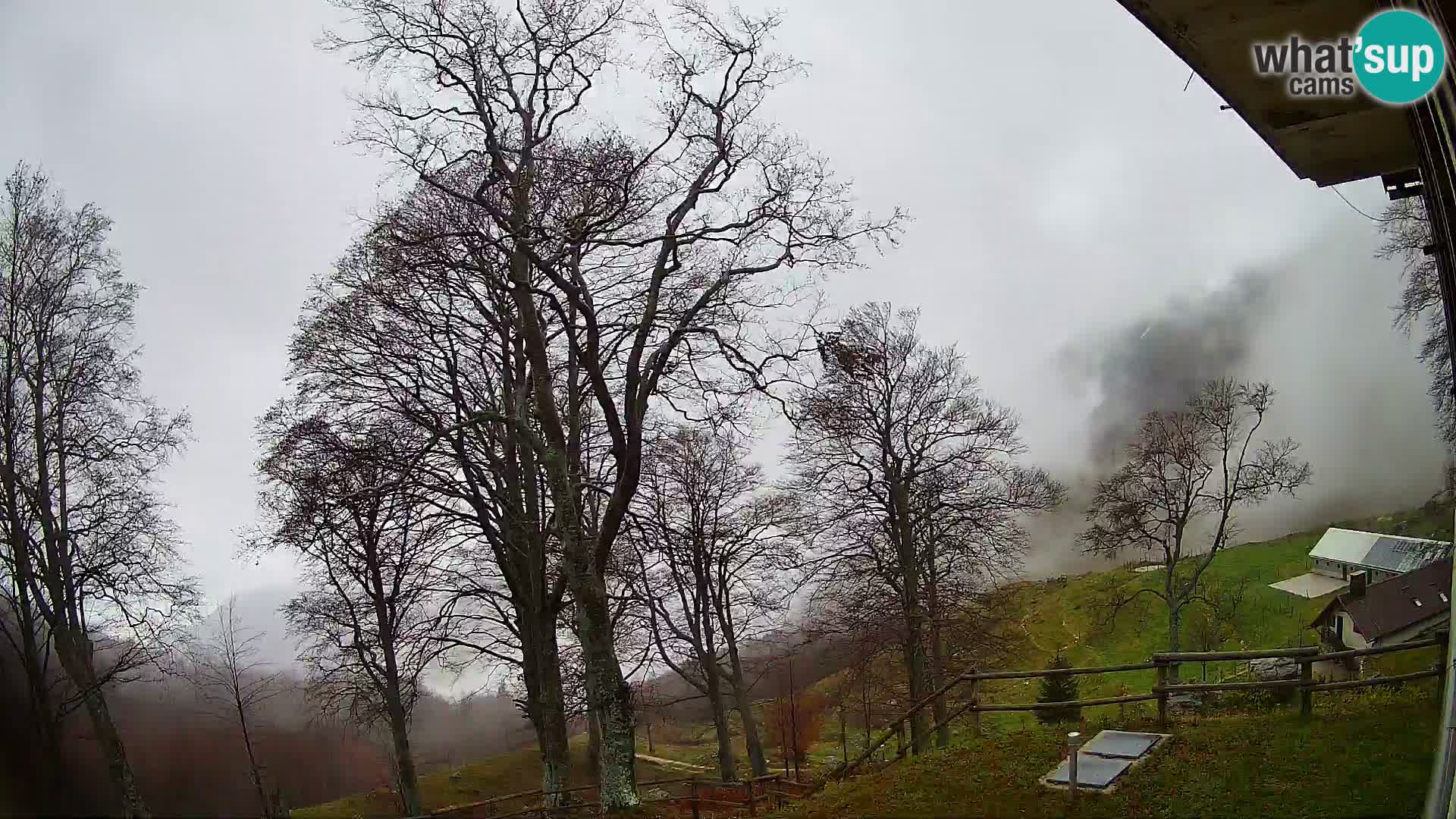 Planina Razor Mountain Hut live cam (1315) | view to Tolminski Migovec