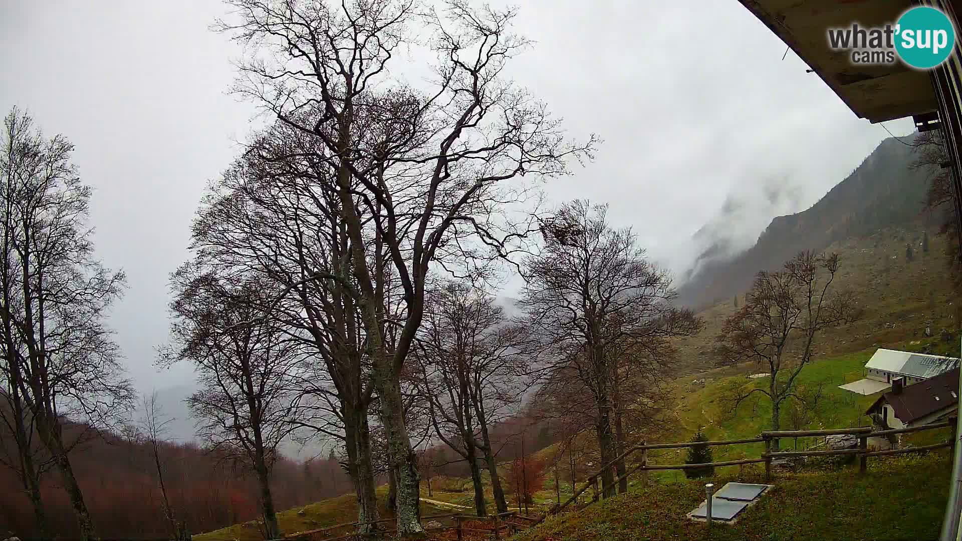 Baita di montagna Planina Razor webcam (1315) | vista su Tolminski Migovec