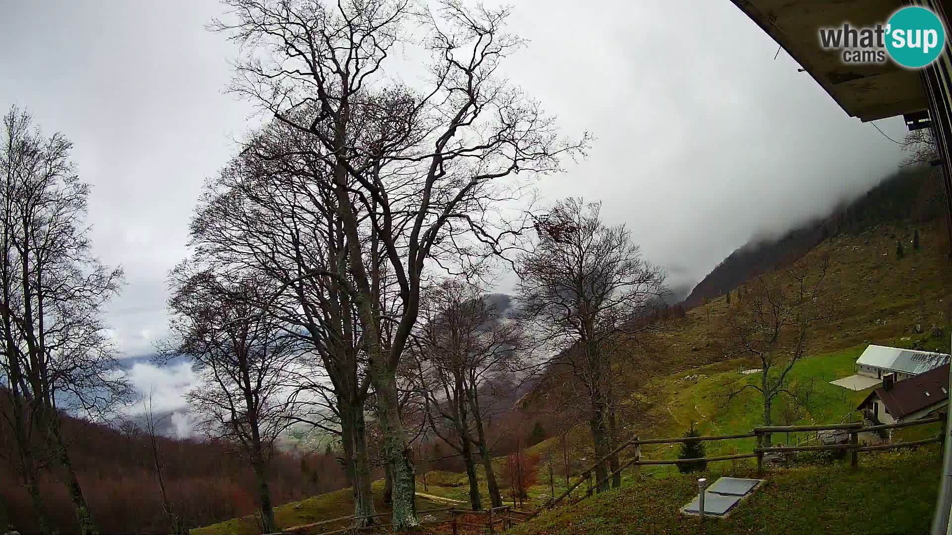 Refuge de la montagne Planina Razor caméra en direct (1315) | vue sur Tolminski Migovec