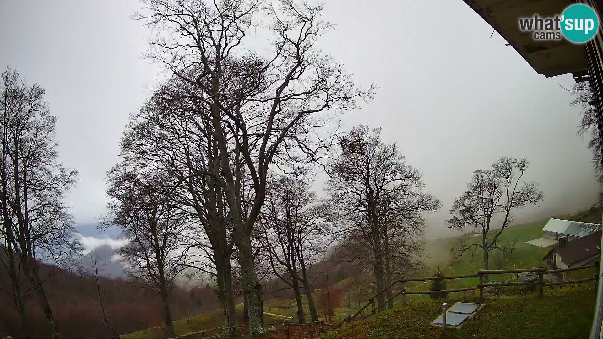 Koča na Planini Razor spletna kamera (1315) | Pogled na Tolminski Migovec