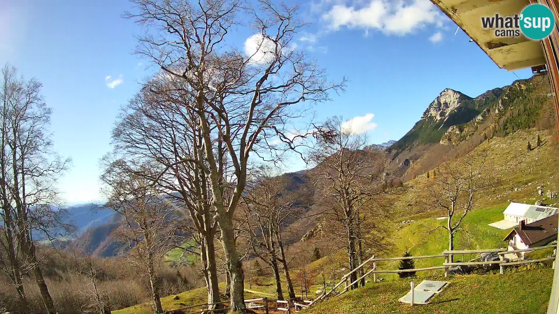 Koča na Planini Razor spletna kamera (1315) | Pogled na Tolminski Migovec