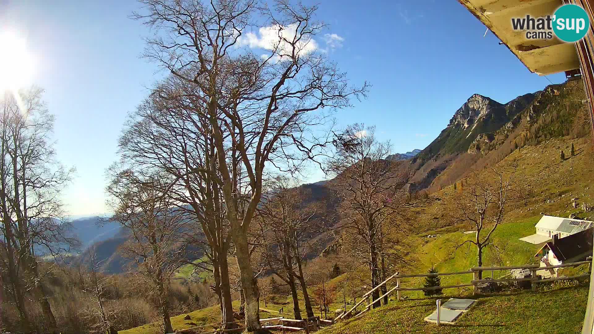Planina Razor Bergütte Webcam (1315) | Blick auf Tolminski Migovec