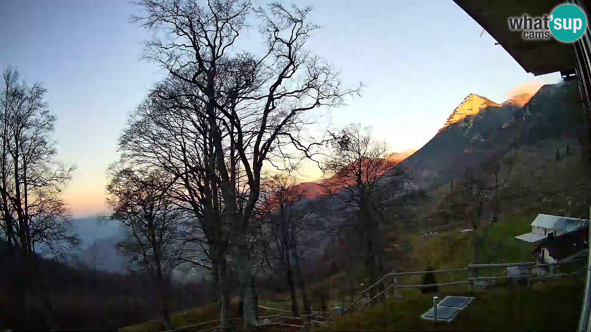 Cámara en vivo de la cabaña de montaña Planina Razor (1315) | vista hacia Tolminski Migovec