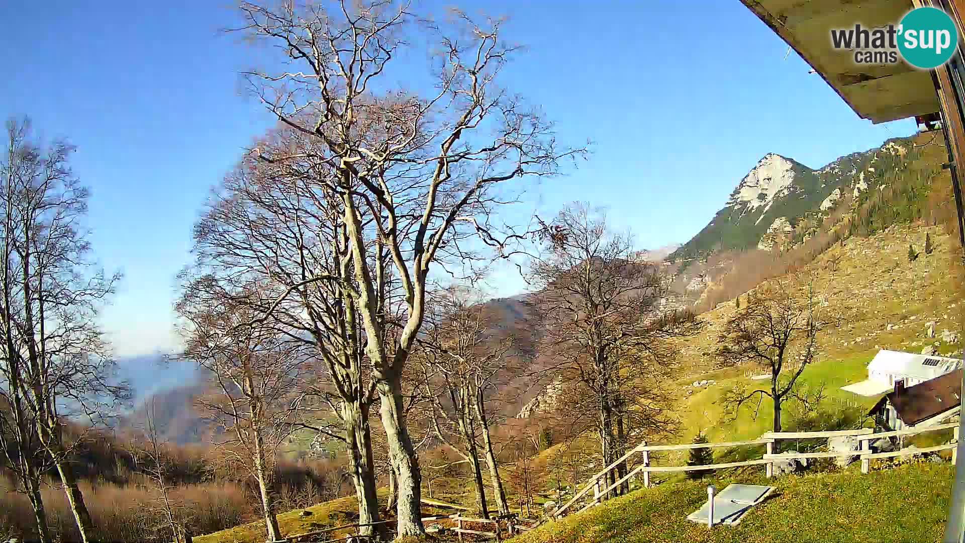 Planina Razor Mountain Hut live cam (1315) | view to Tolminski Migovec