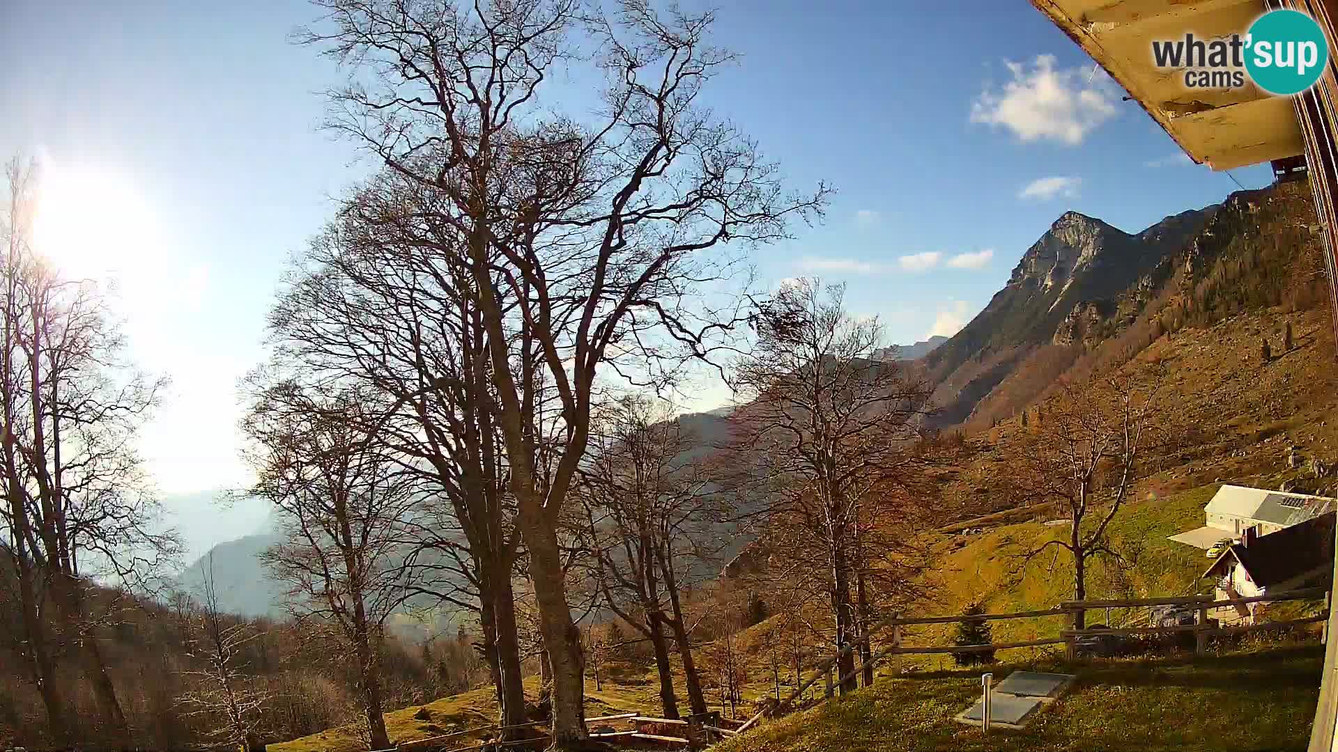 Planina Razor Mountain Hut live cam (1315) | view to Tolminski Migovec
