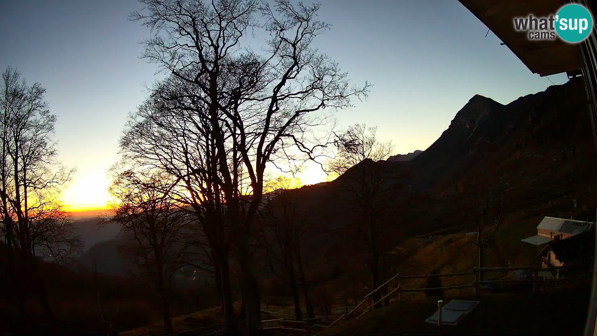 Refuge de la montagne Planina Razor caméra en direct (1315) | vue sur Tolminski Migovec