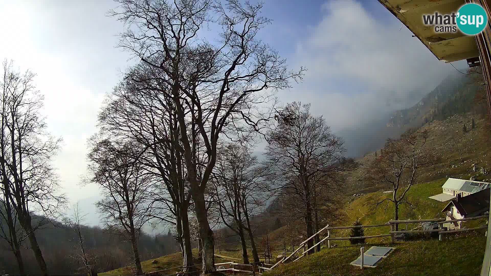 Planina Razor Mountain Hut live cam (1315) | view to Tolminski Migovec