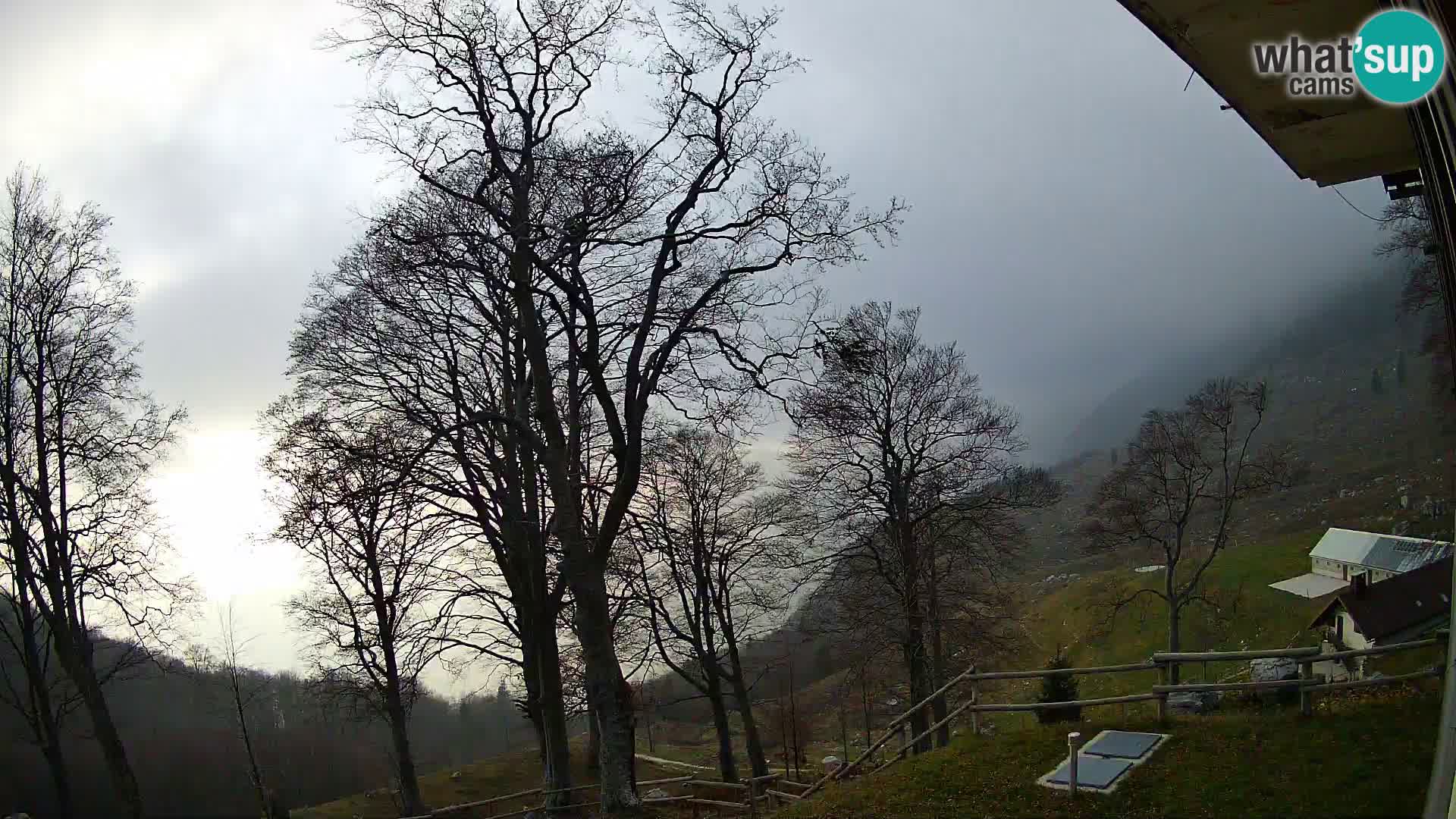 Koča na Planini Razor spletna kamera (1315) | Pogled na Tolminski Migovec