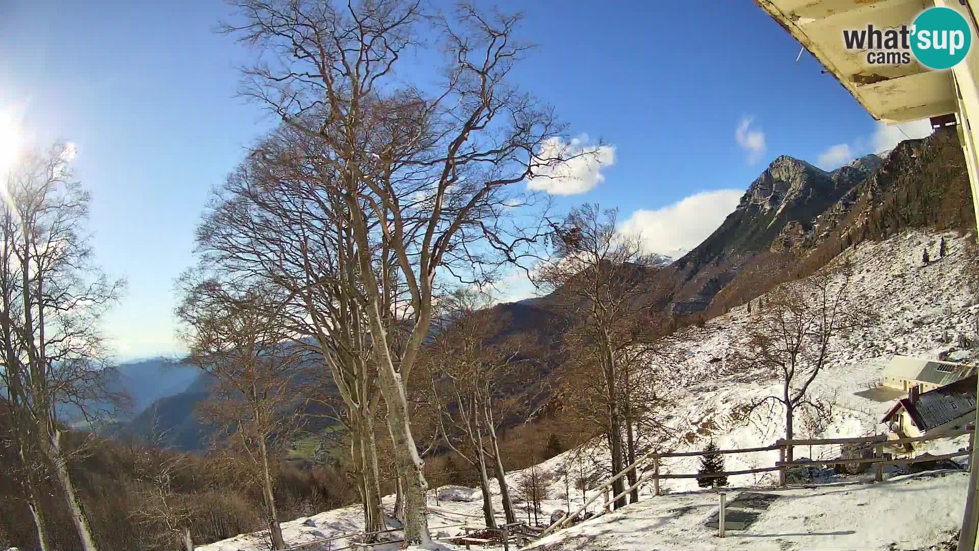 Planina Razor Mountain Hut live cam (1315) | view to Tolminski Migovec