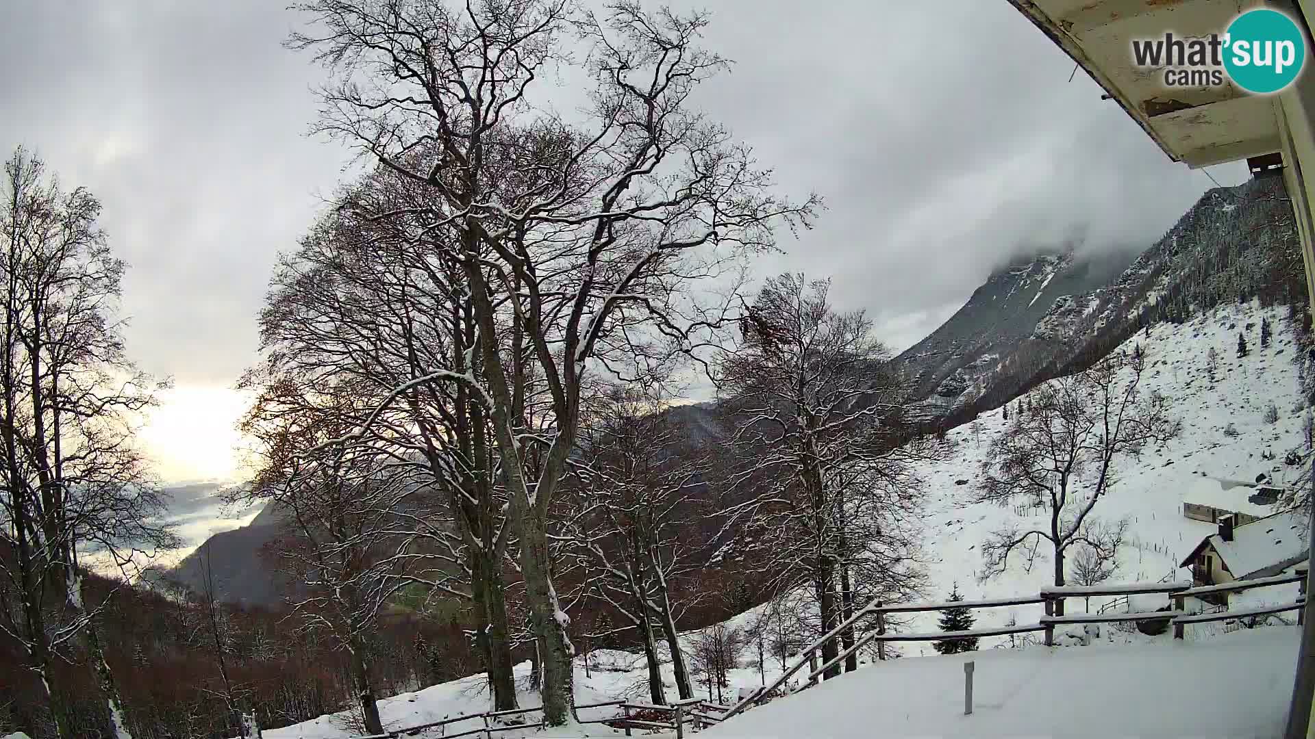 Planina Razor Mountain Hut live cam (1315) | view to Tolminski Migovec