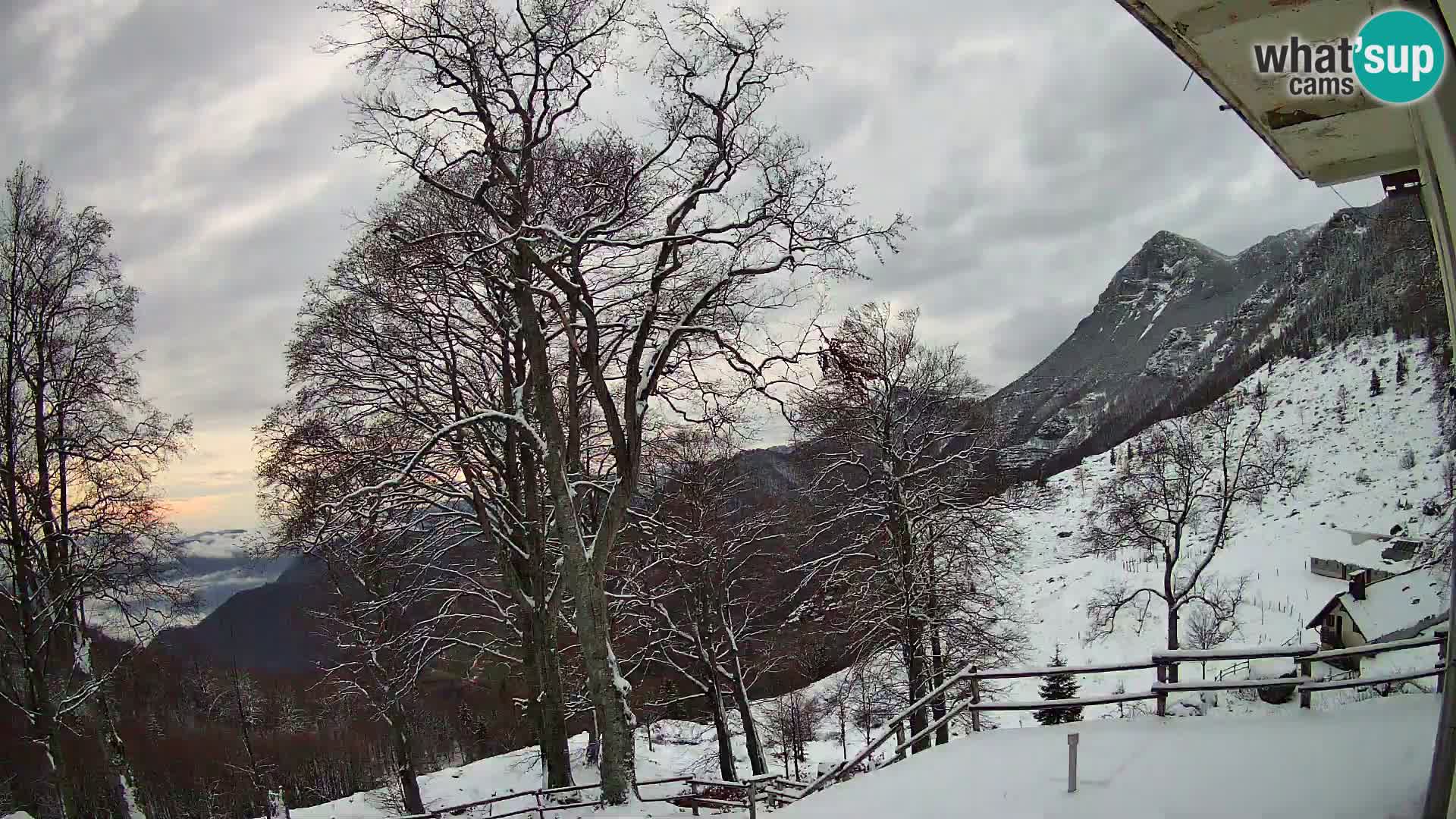 Planina Razor Mountain Hut live cam (1315) | view to Tolminski Migovec