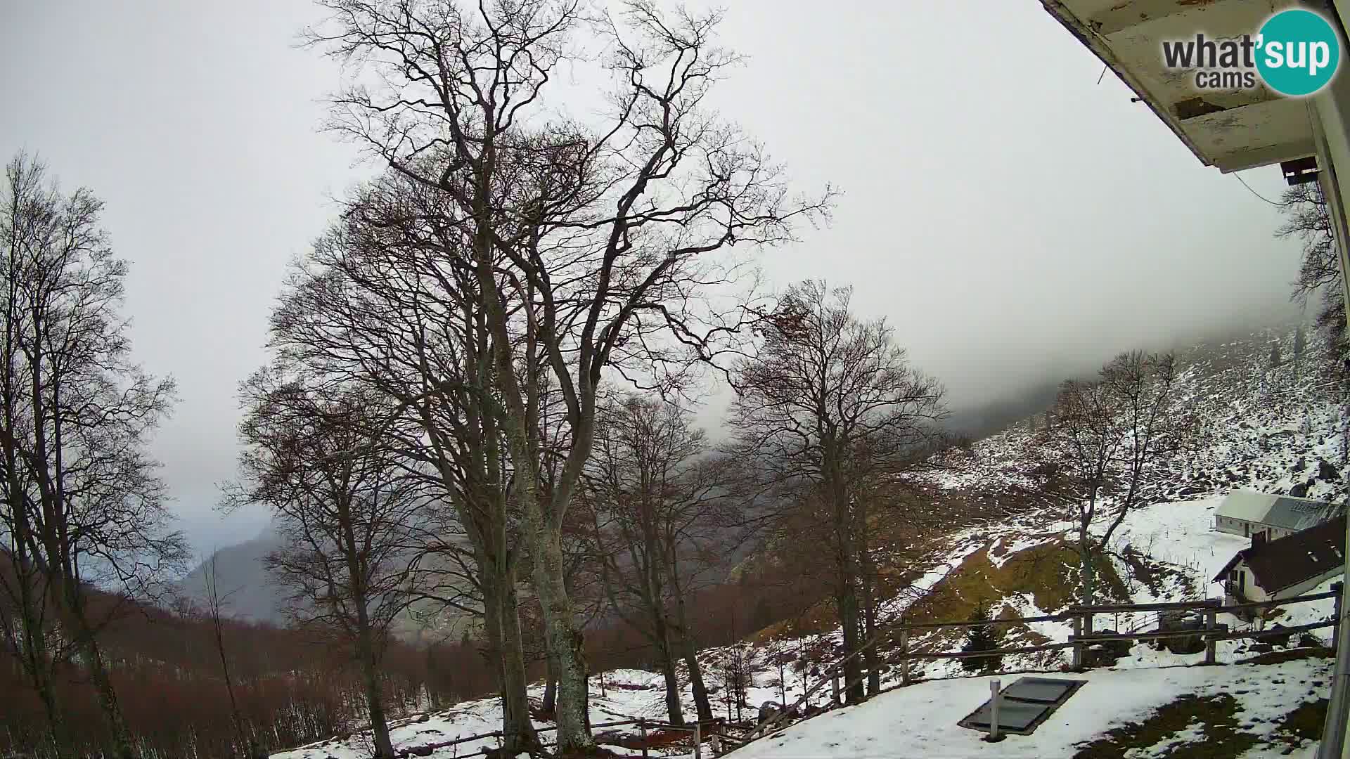 Planina Razor Mountain Hut live cam (1315) | view to Tolminski Migovec