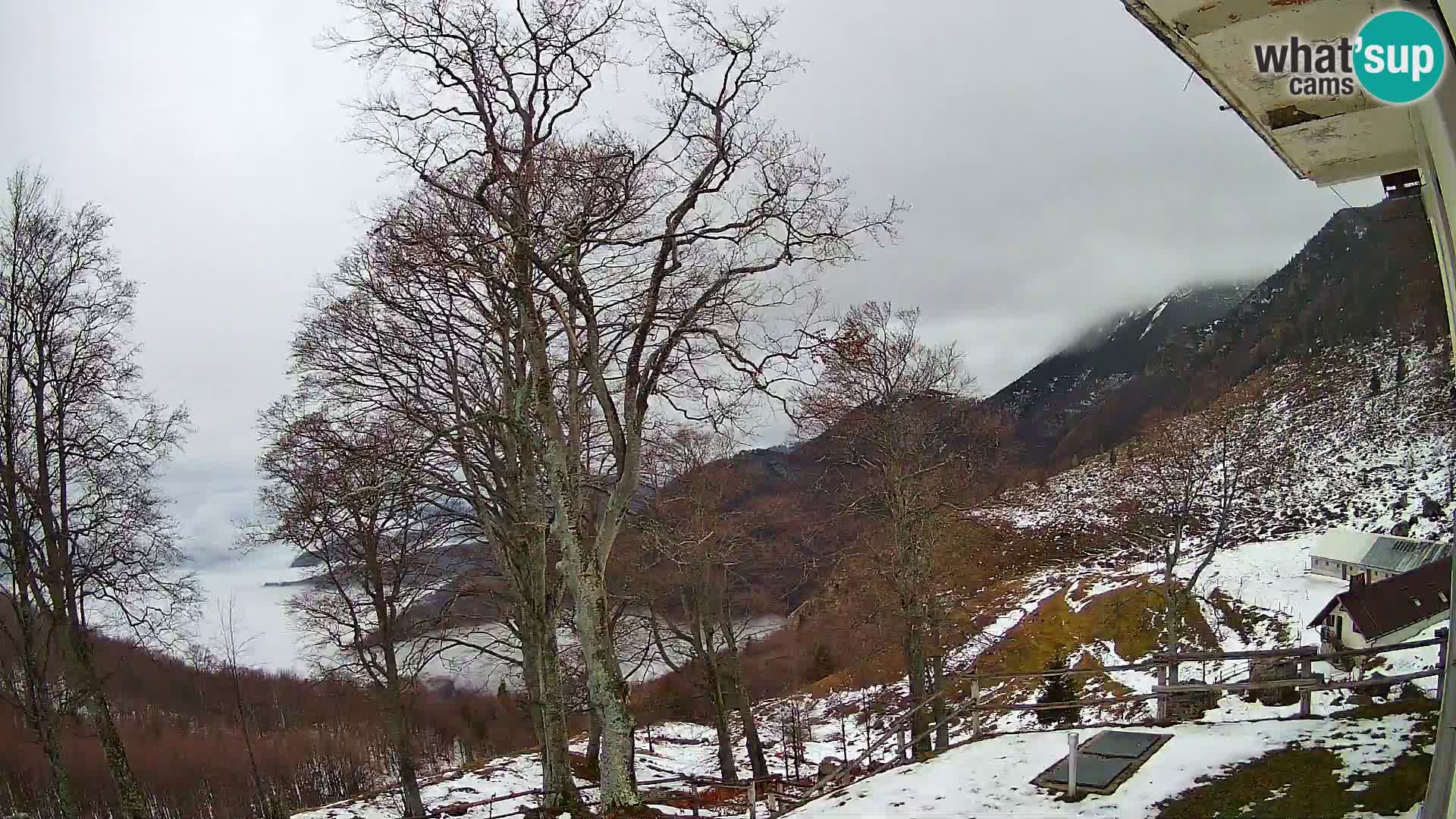 Baita di montagna Planina Razor webcam (1315) | vista su Tolminski Migovec