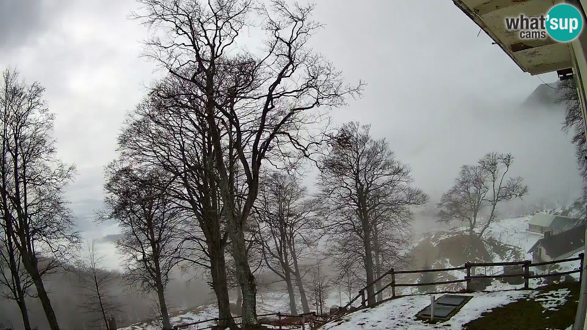 Baita di montagna Planina Razor webcam (1315) | vista su Tolminski Migovec