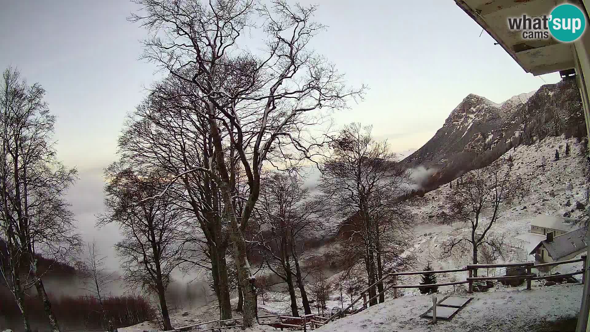 Baita di montagna Planina Razor webcam (1315) | vista su Tolminski Migovec