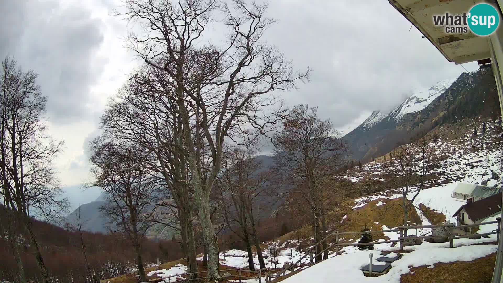 Refuge de la montagne Planina Razor caméra en direct (1315) | vue sur Tolminski Migovec