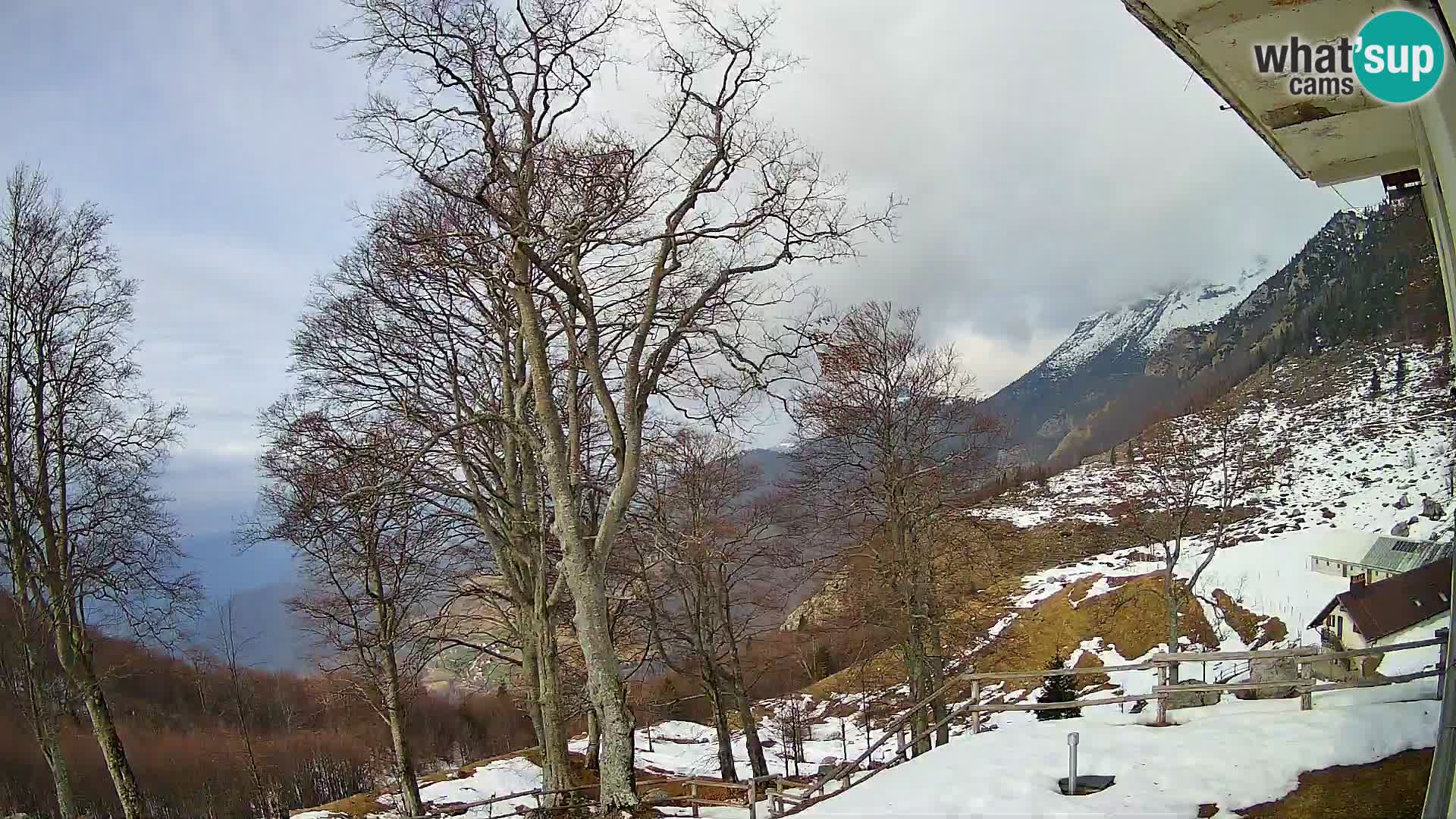 Planina Razor Mountain Hut live cam (1315) | view to Tolminski Migovec