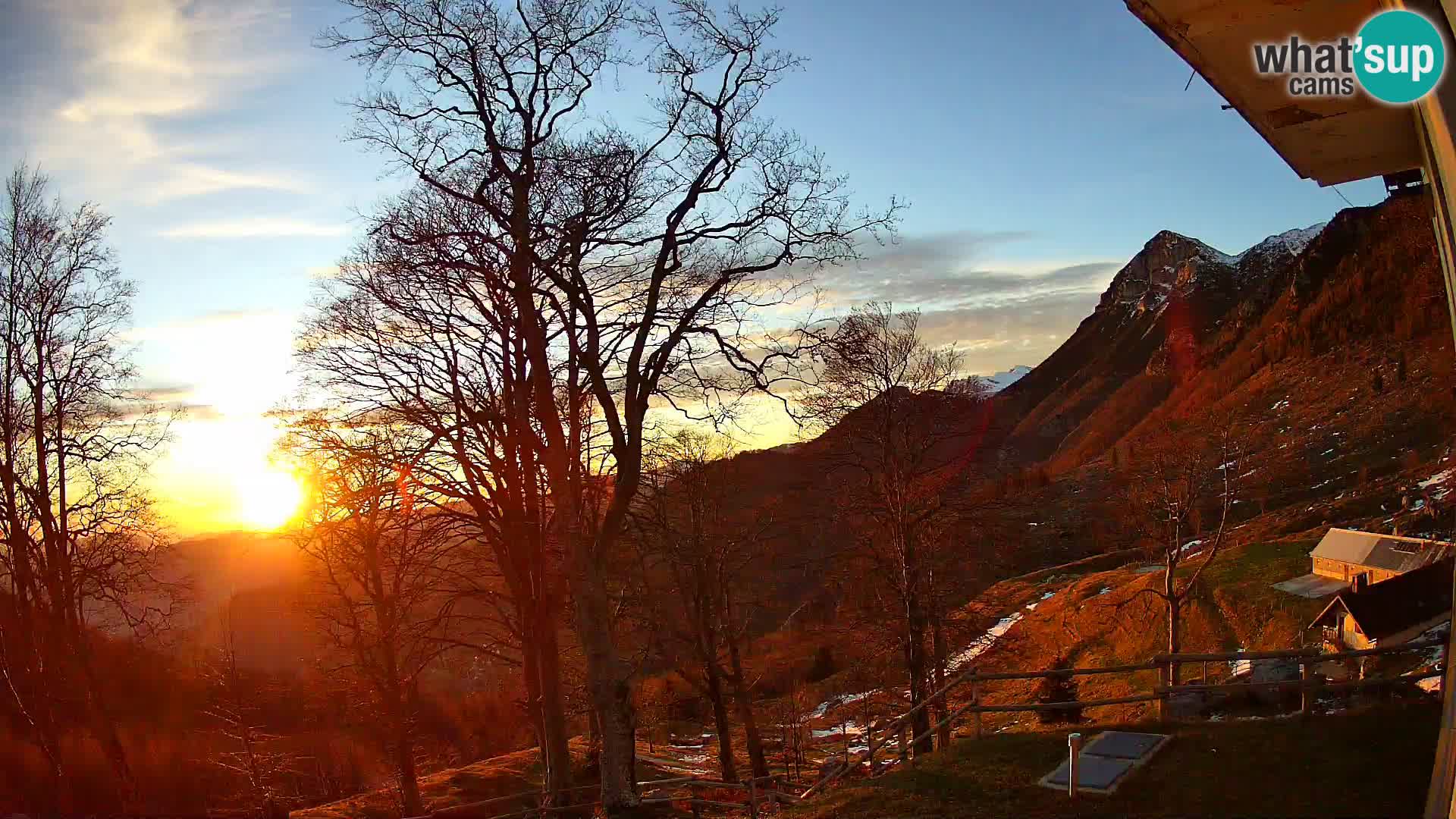 Refuge de la montagne Planina Razor caméra en direct (1315) | vue sur Tolminski Migovec
