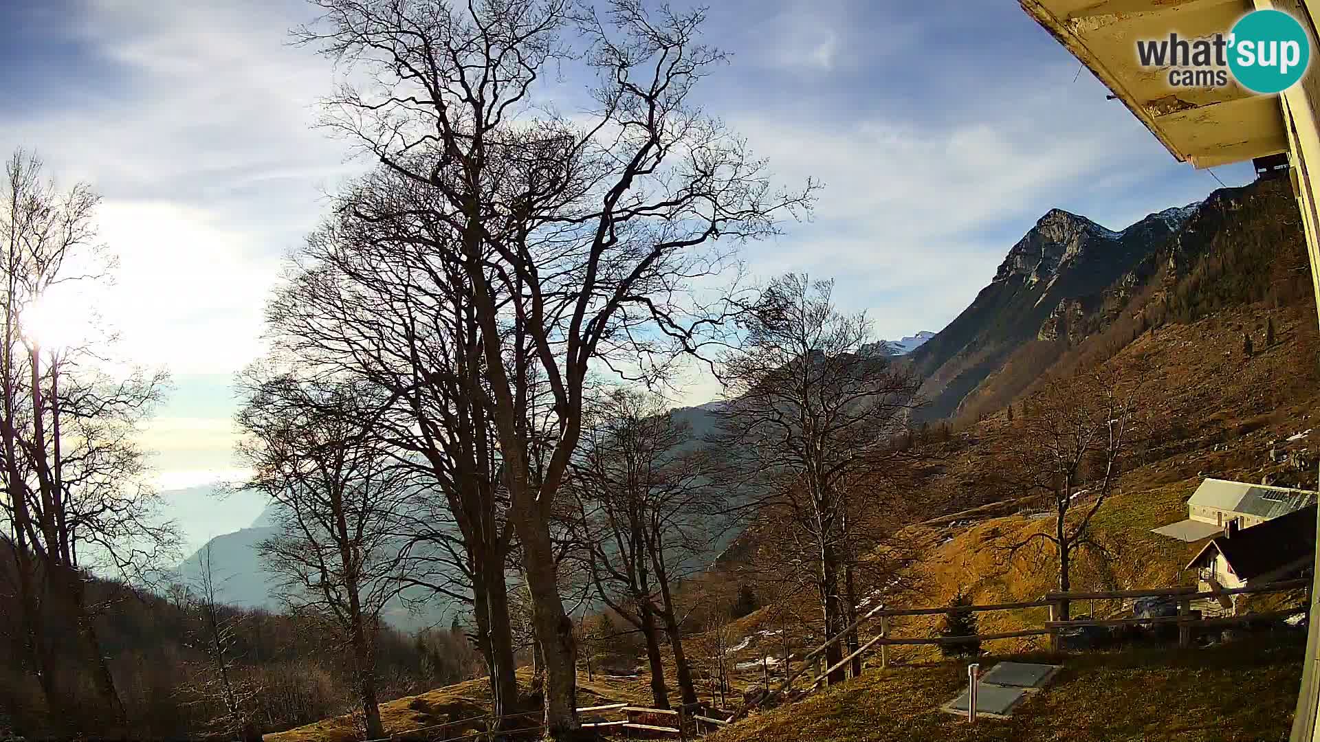 Refuge de la montagne Planina Razor caméra en direct (1315) | vue sur Tolminski Migovec