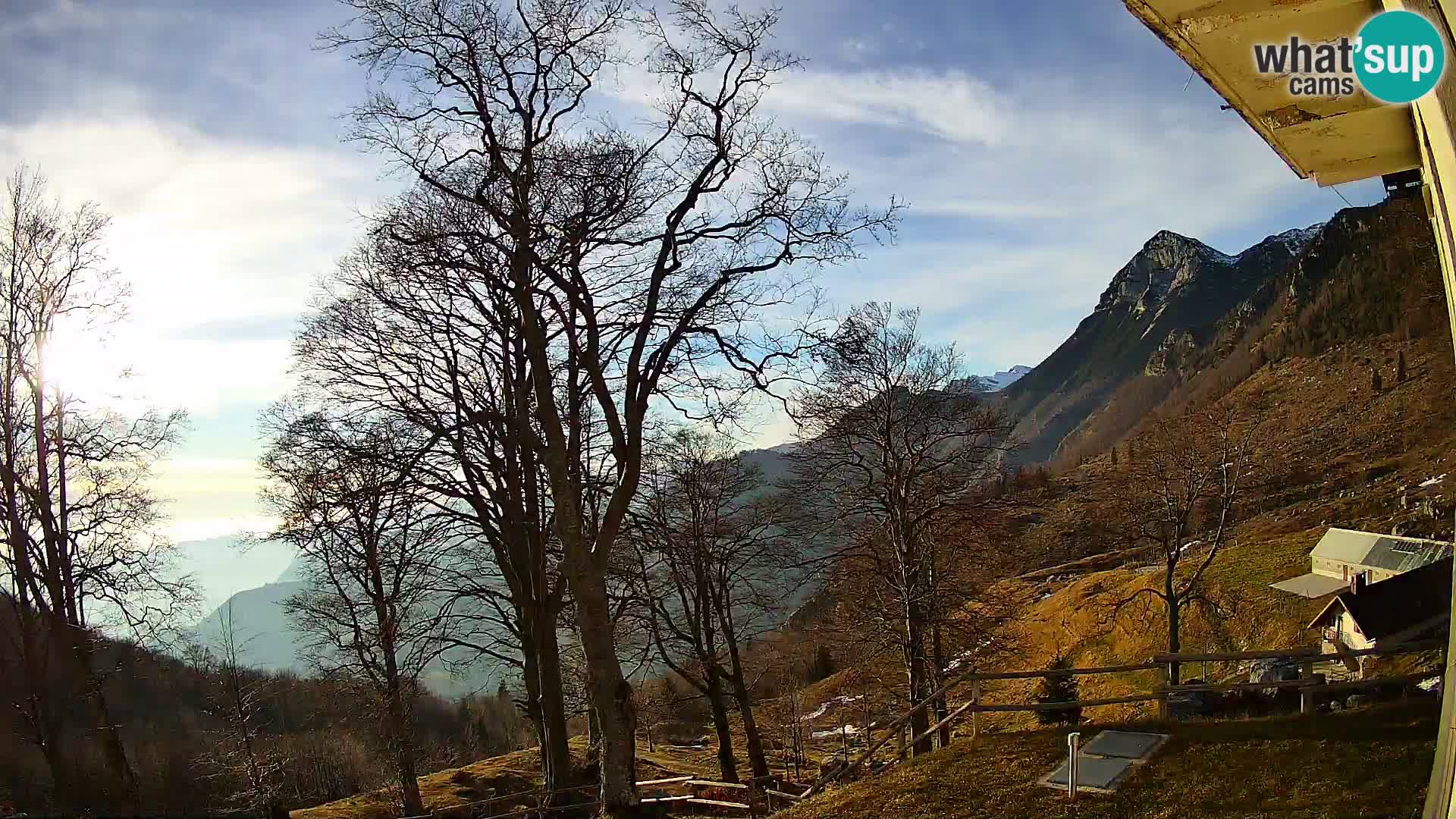 Planina Razor Mountain Hut live cam (1315) | view to Tolminski Migovec