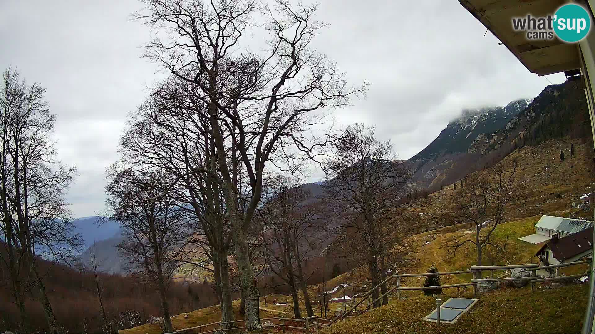 Refuge de la montagne Planina Razor caméra en direct (1315) | vue sur Tolminski Migovec
