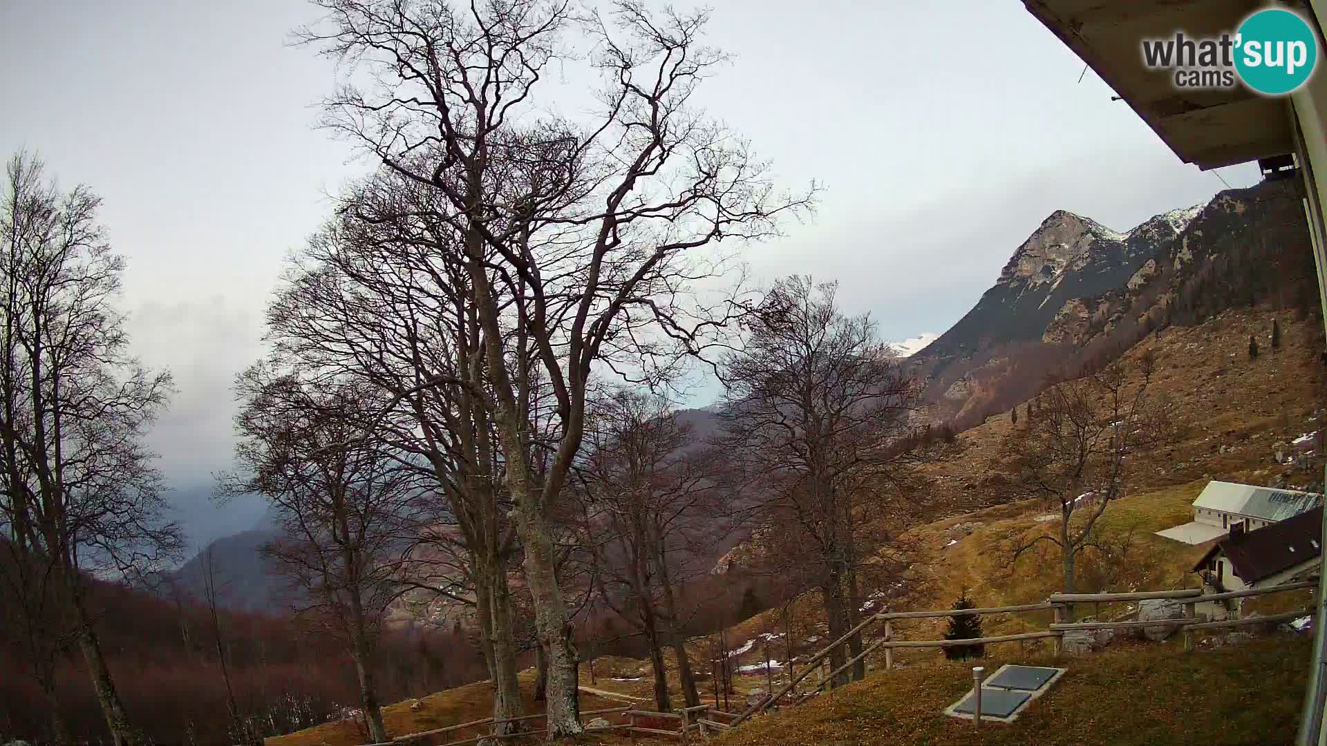 Planina Razor Mountain Hut live cam (1315) | view to Tolminski Migovec