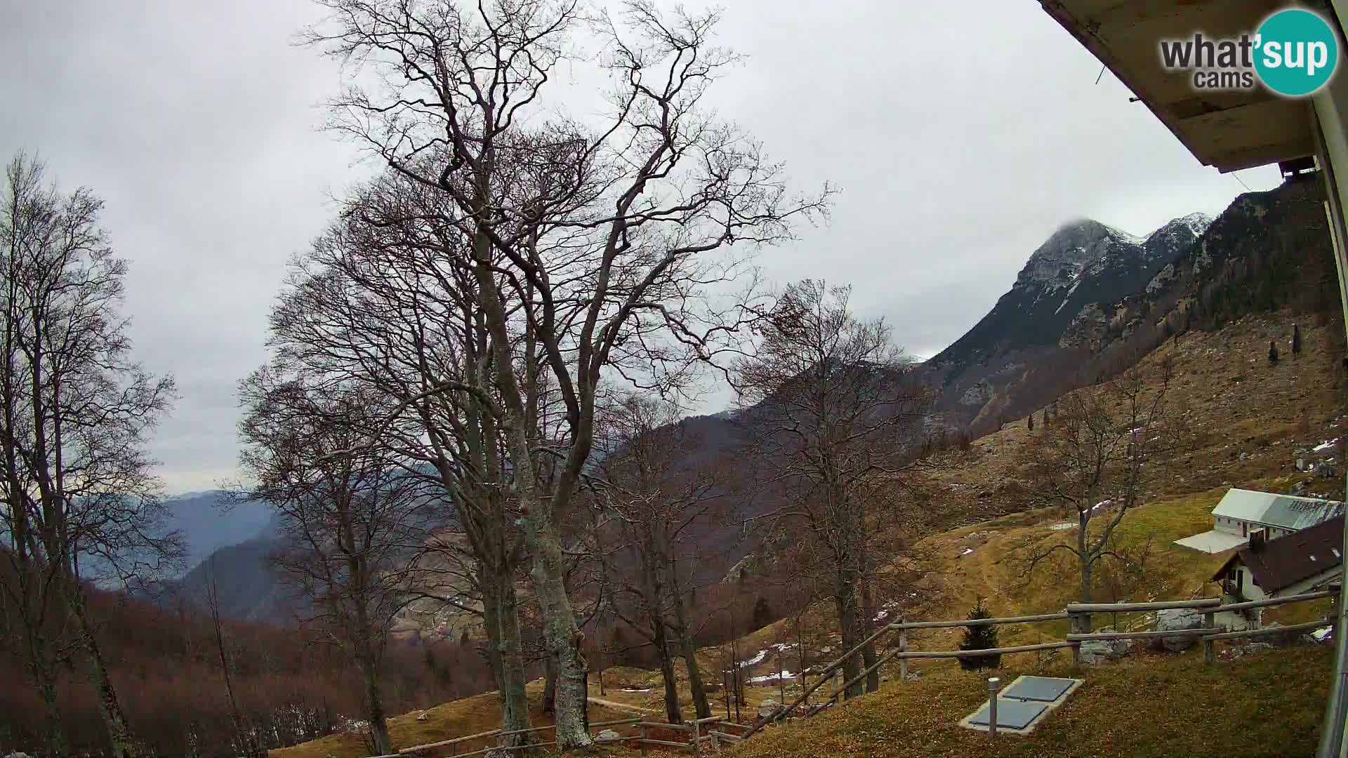 Refuge de la montagne Planina Razor caméra en direct (1315) | vue sur Tolminski Migovec