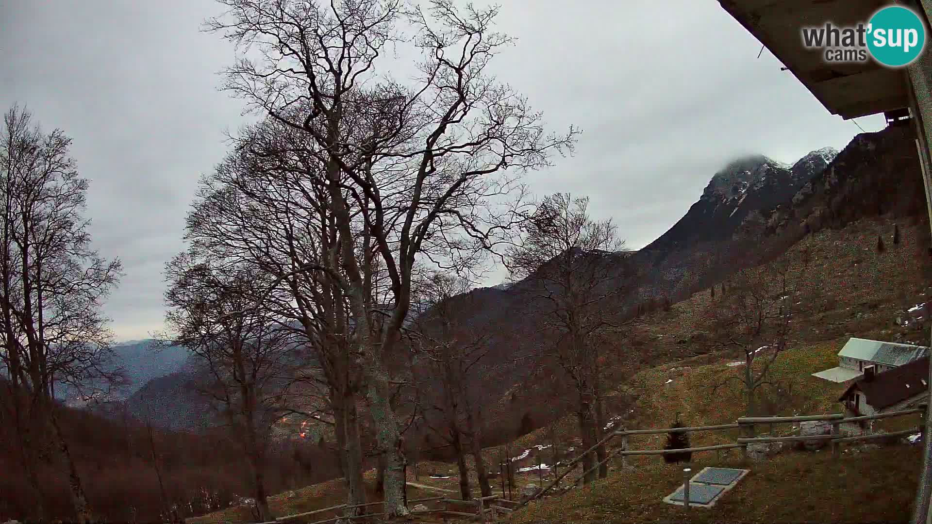 Baita di montagna Planina Razor webcam (1315) | vista su Tolminski Migovec