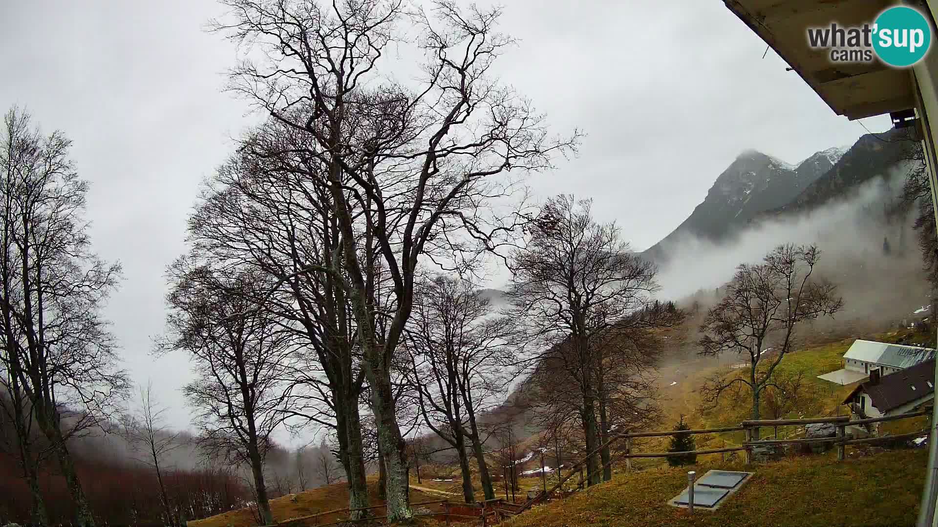 Koča na Planini Razor spletna kamera (1315) | Pogled na Tolminski Migovec