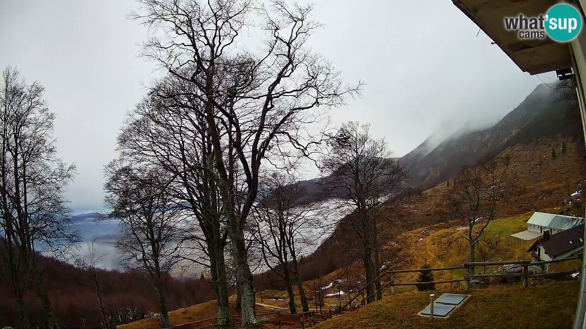 Planina Razor Mountain Hut live cam (1315) | view to Tolminski Migovec