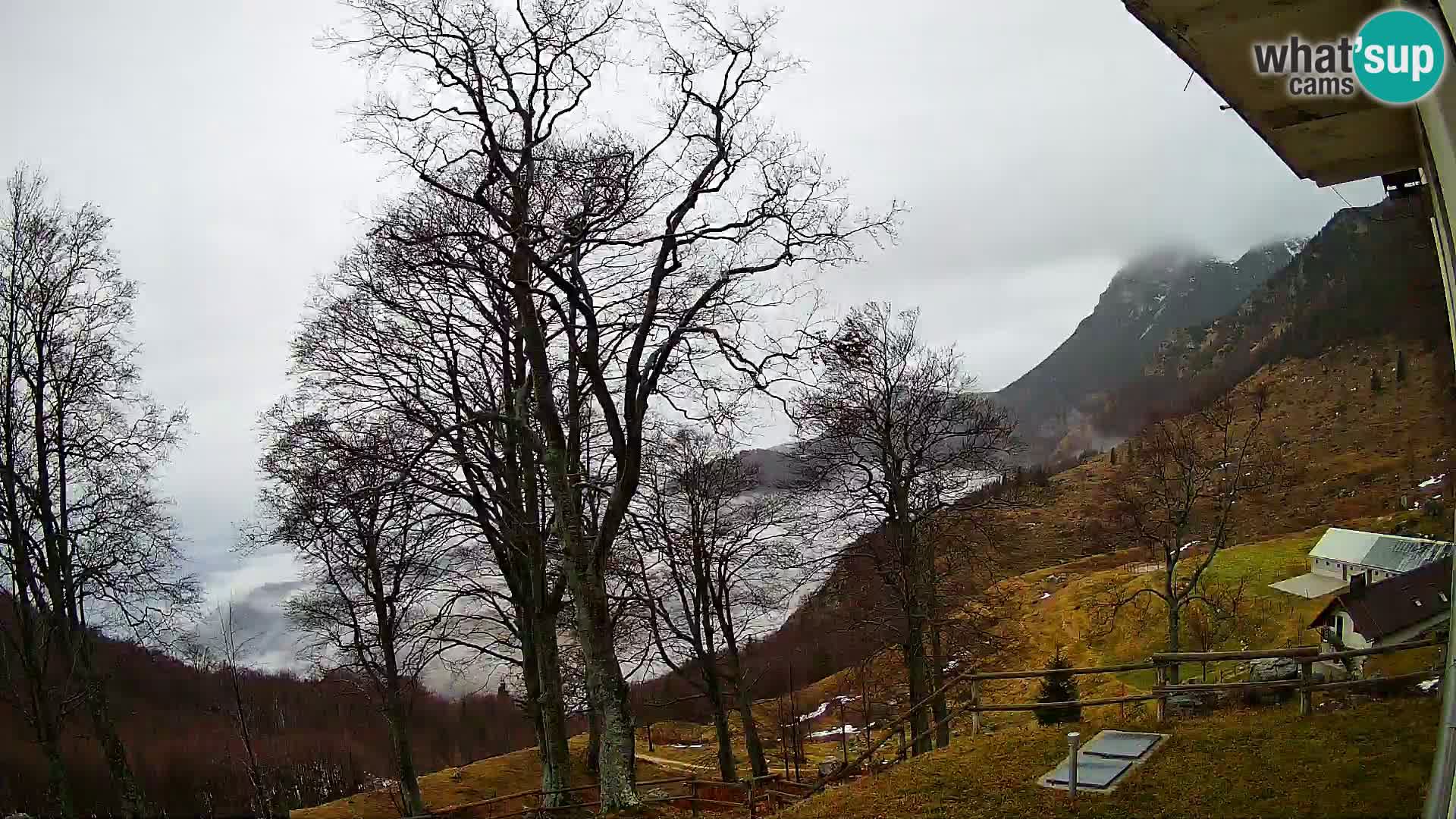 Cámara en vivo de la cabaña de montaña Planina Razor (1315) | vista hacia Tolminski Migovec