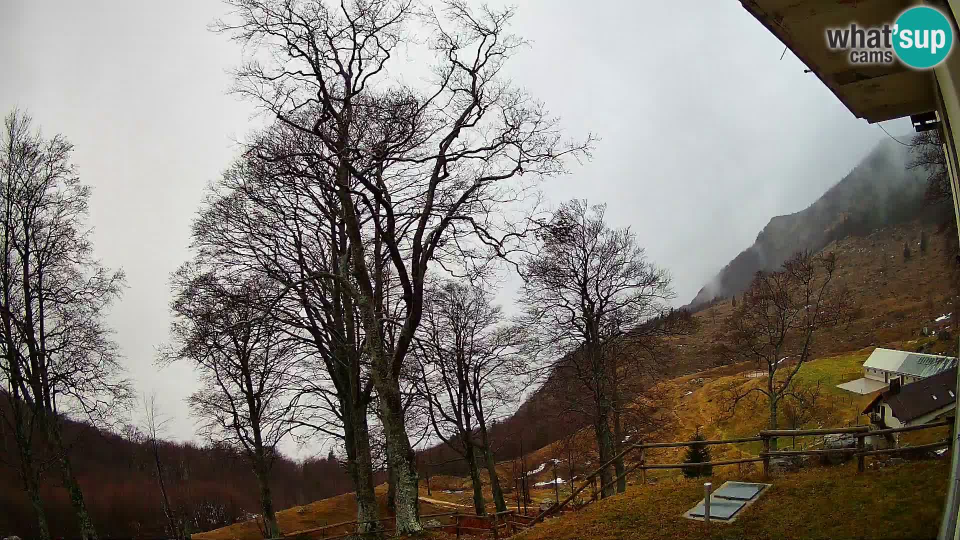 Planina Razor Mountain Hut live cam (1315) | view to Tolminski Migovec