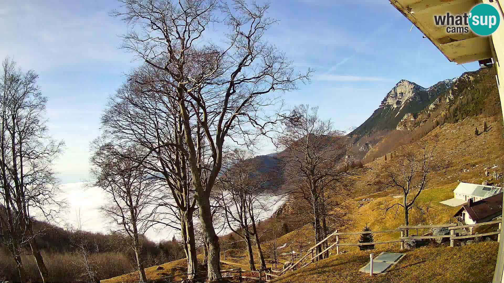 Refuge de la montagne Planina Razor caméra en direct (1315) | vue sur Tolminski Migovec