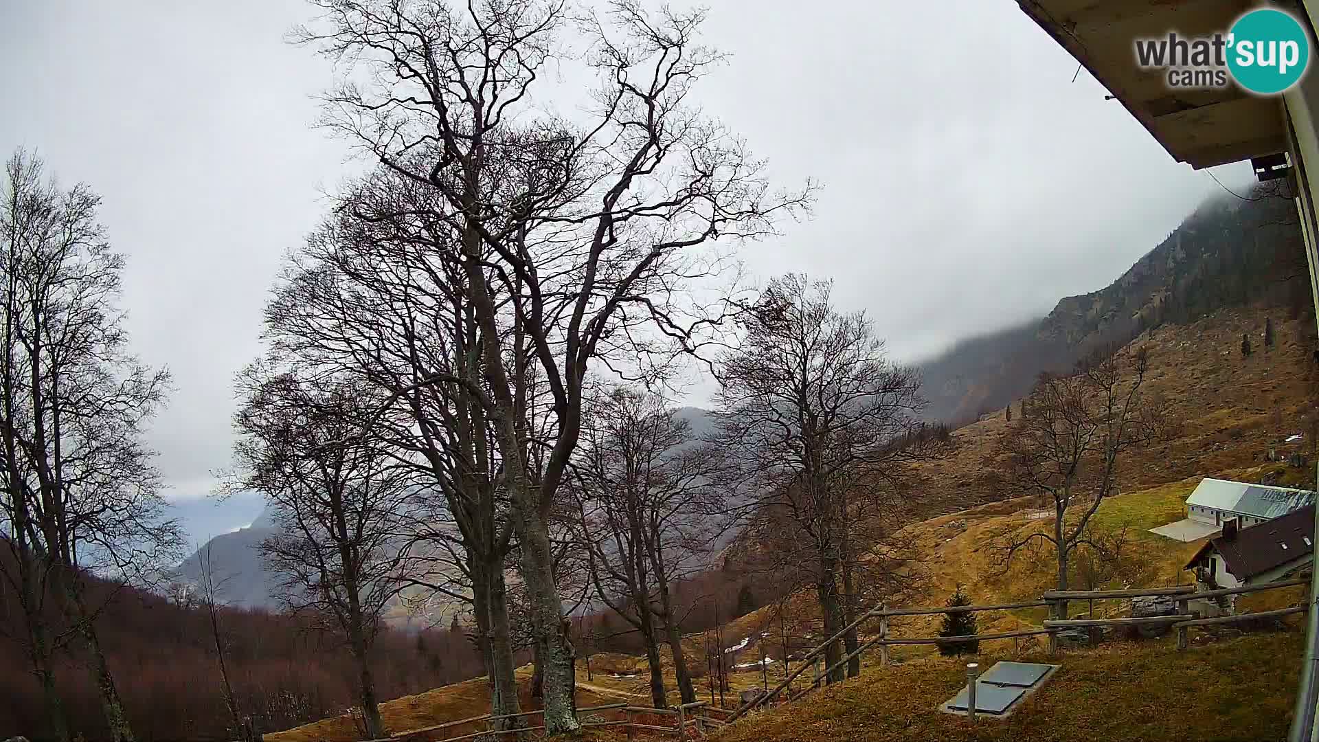 Koča na Planini Razor spletna kamera (1315) | Pogled na Tolminski Migovec