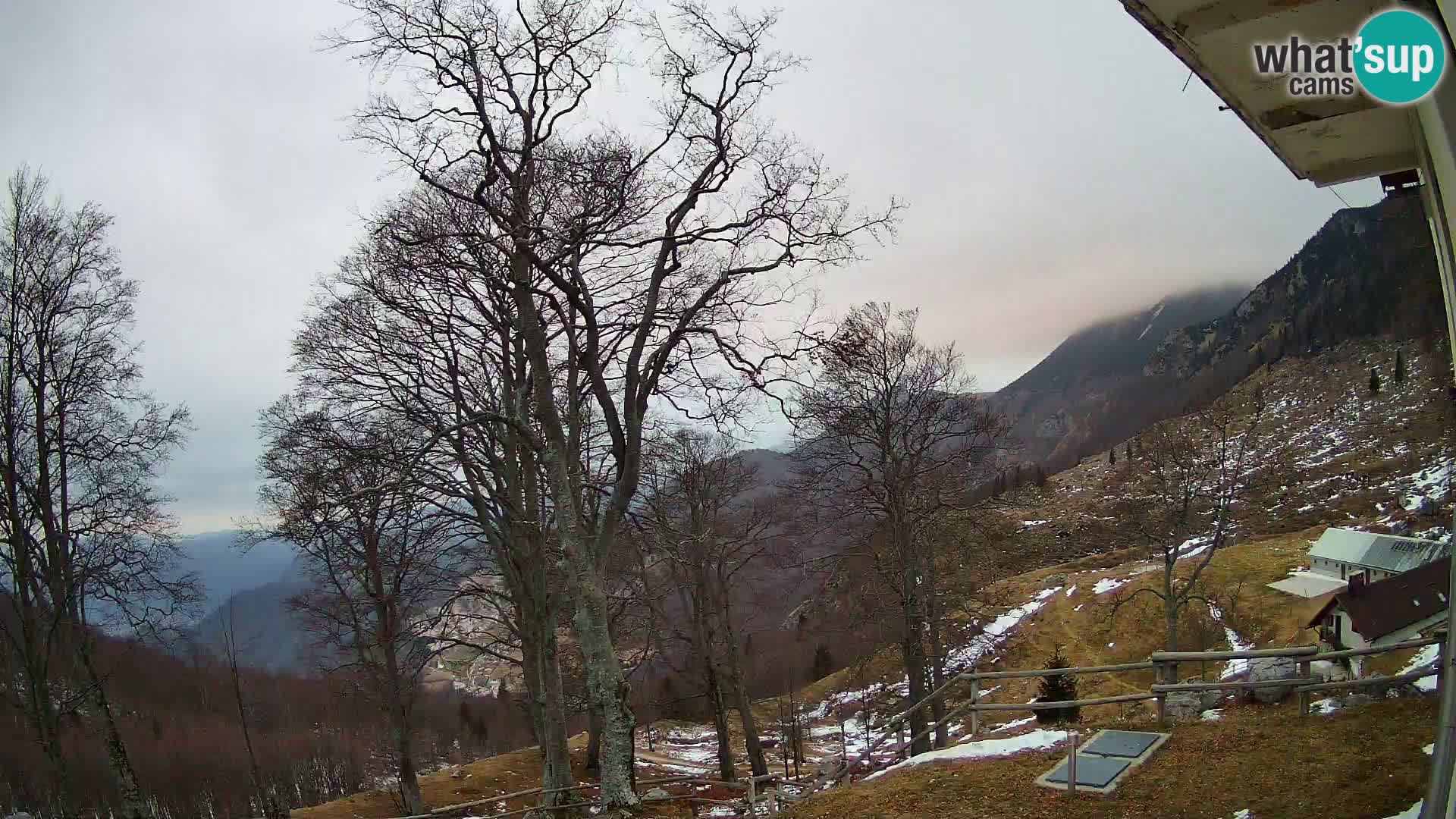 Planina Razor Mountain Hut live cam (1315) | view to Tolminski Migovec