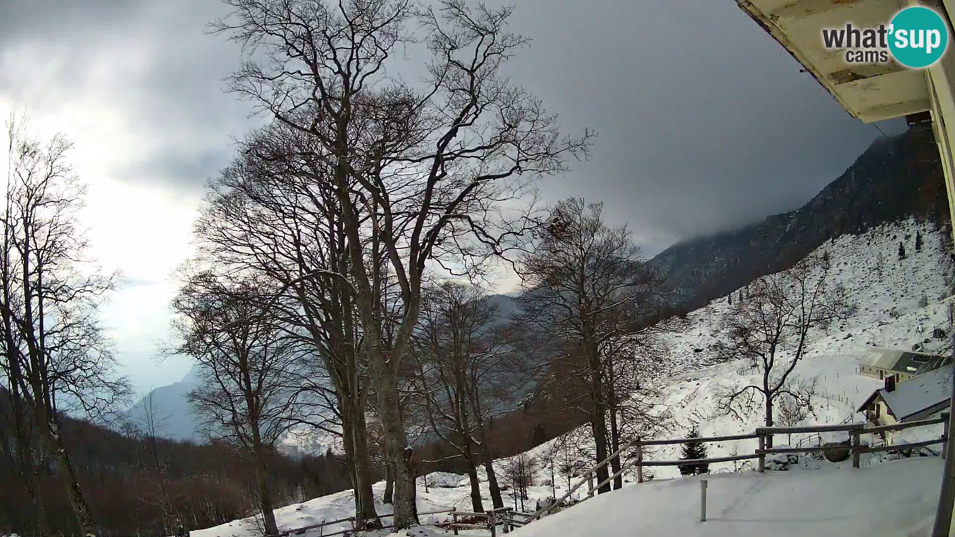 Koča na Planini Razor spletna kamera (1315) | Pogled na Tolminski Migovec