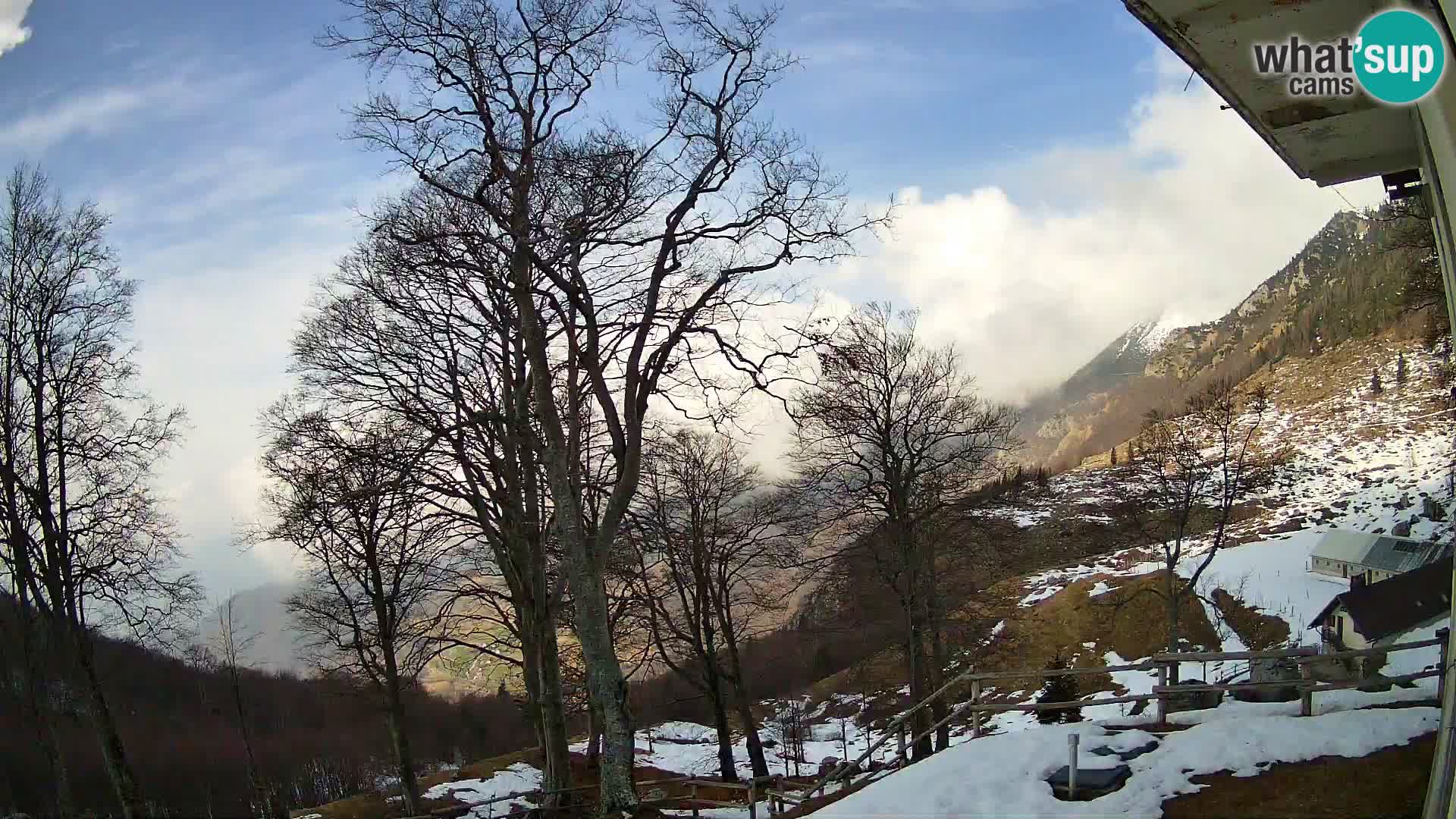 Koča na Planini Razor spletna kamera (1315) | Pogled na Tolminski Migovec