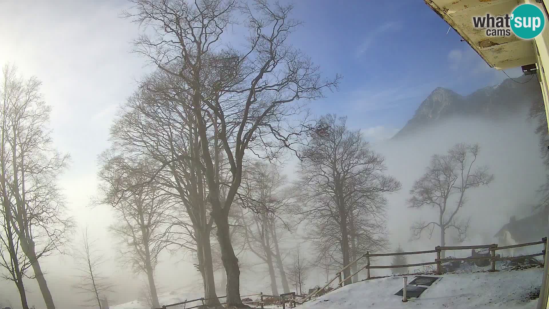 Cámara en vivo de la cabaña de montaña Planina Razor (1315) | vista hacia Tolminski Migovec