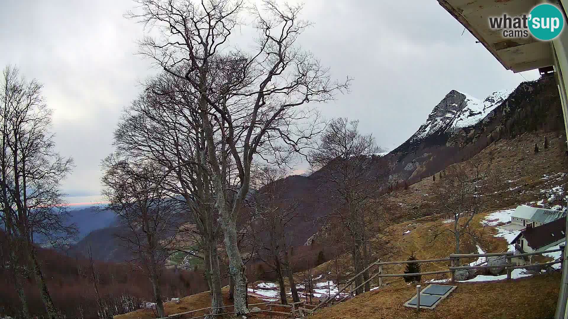 Planina Razor Mountain Hut live cam (1315) | view to Tolminski Migovec