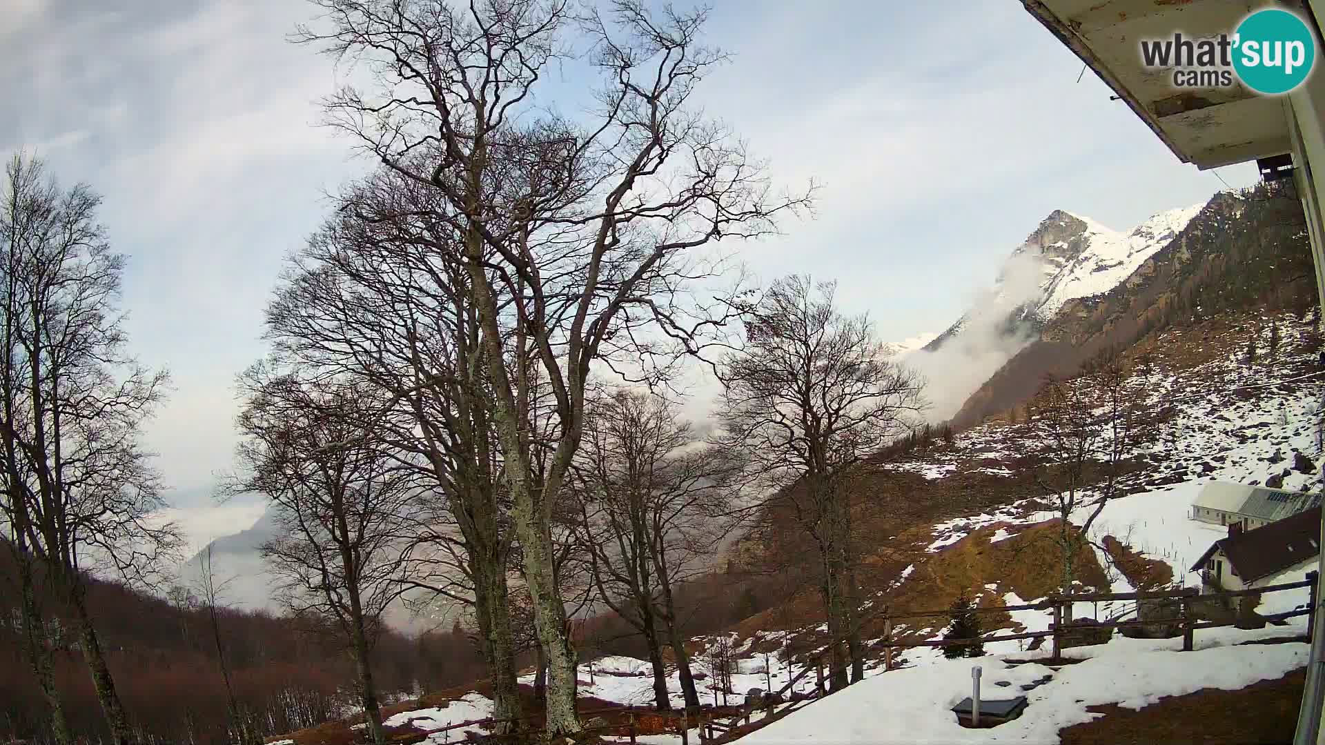 Planina Razor Mountain Hut live cam (1315) | view to Tolminski Migovec