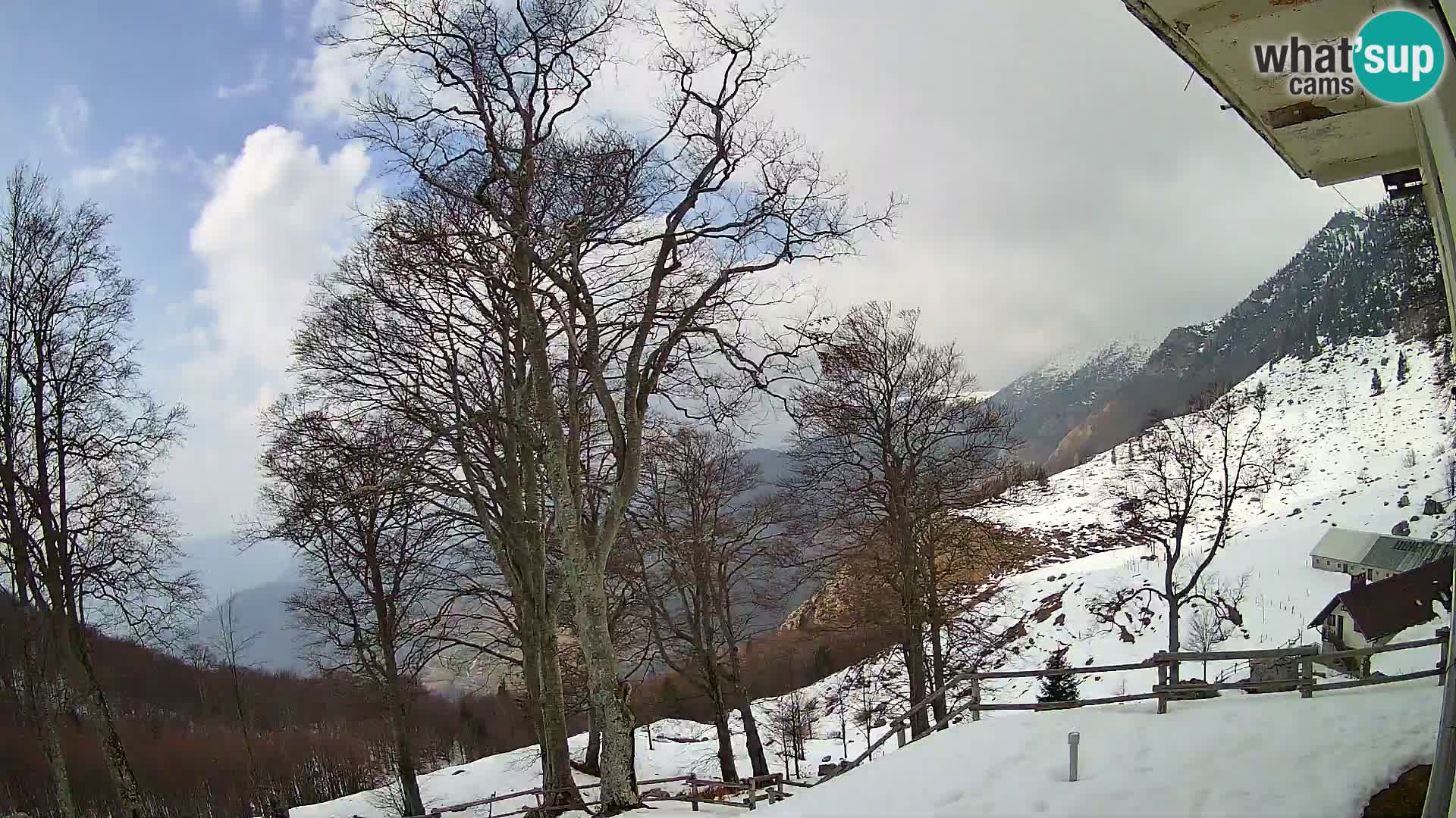 Planina Razor Mountain Hut live cam (1315) | view to Tolminski Migovec