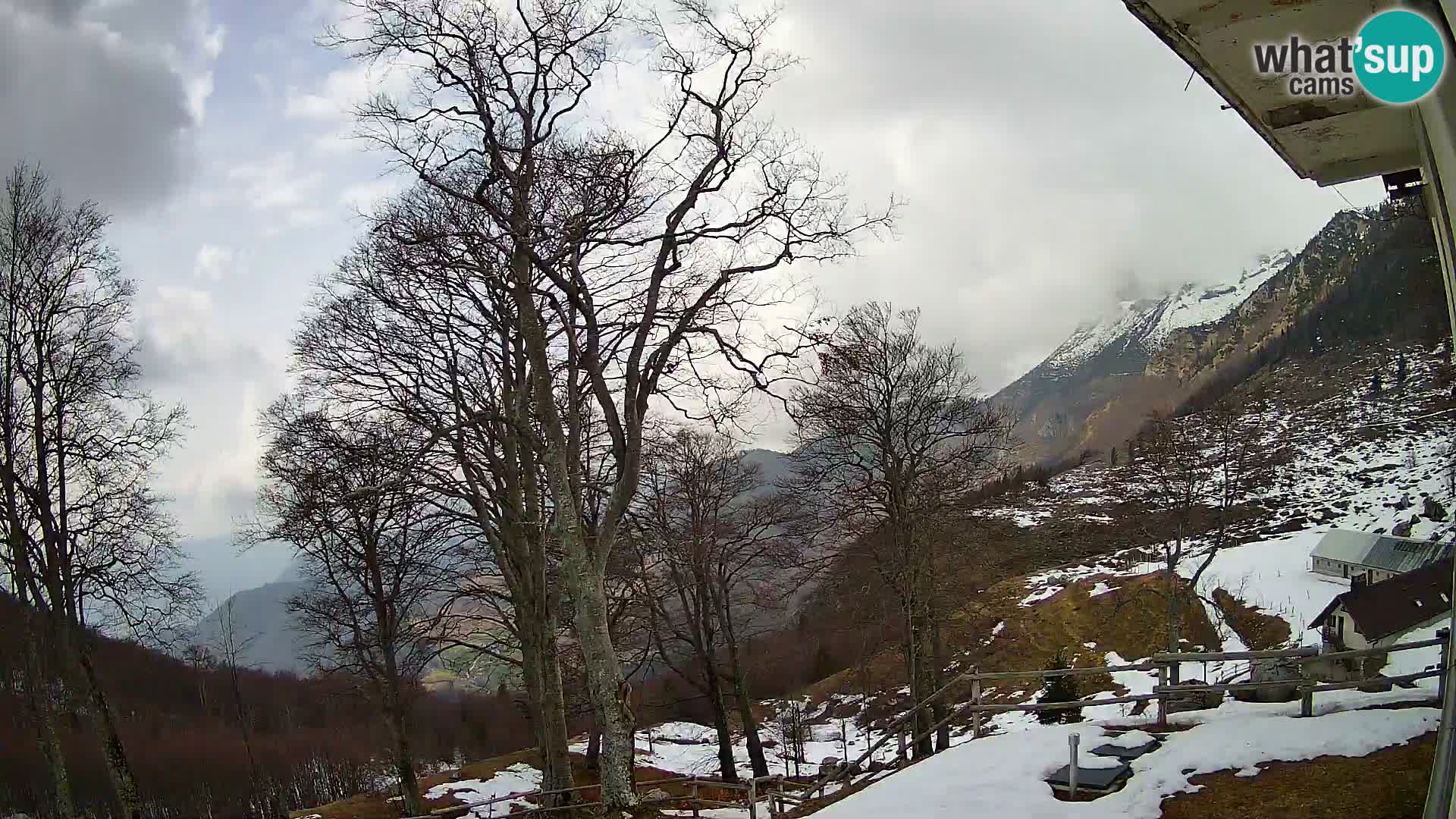 Planina Razor Mountain Hut live cam (1315) | view to Tolminski Migovec