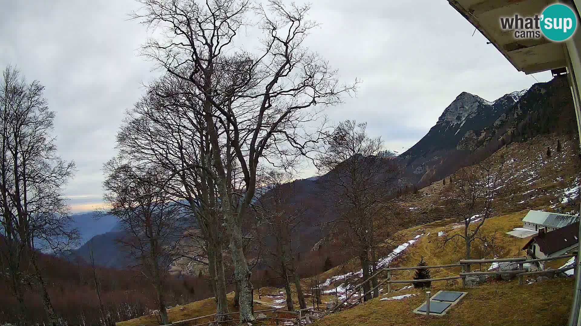 Planina Razor Mountain Hut live cam (1315) | view to Tolminski Migovec