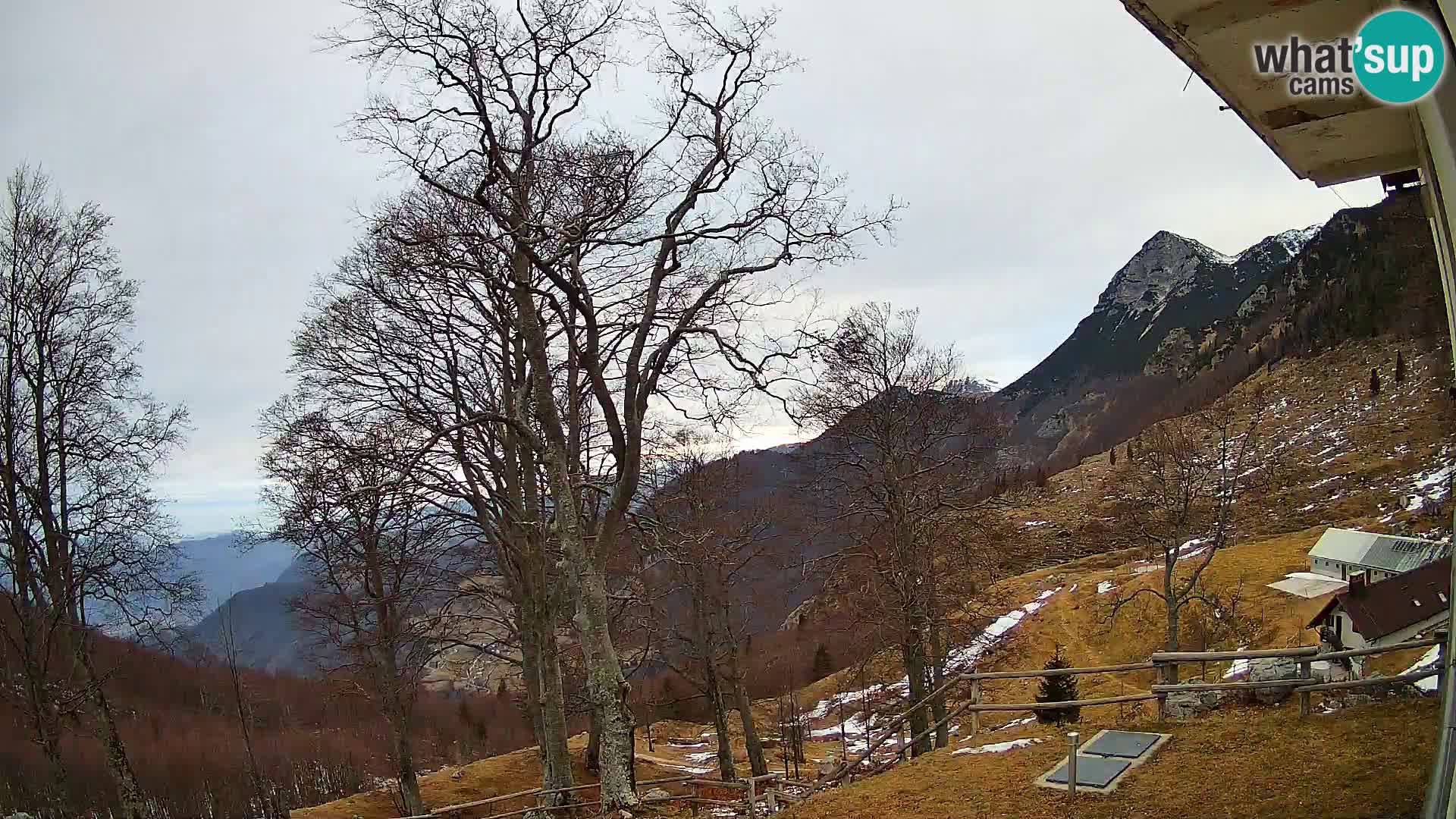 Planina Razor Mountain Hut live cam (1315) | view to Tolminski Migovec