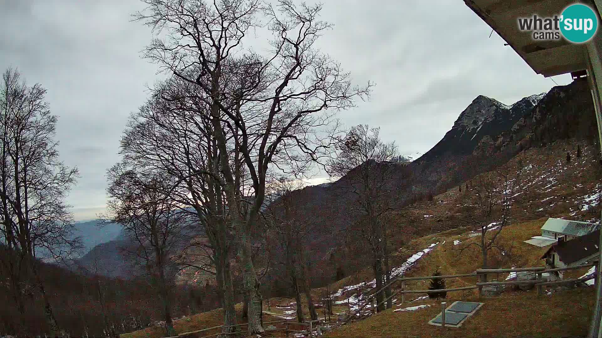 Refuge de la montagne Planina Razor caméra en direct (1315) | vue sur Tolminski Migovec