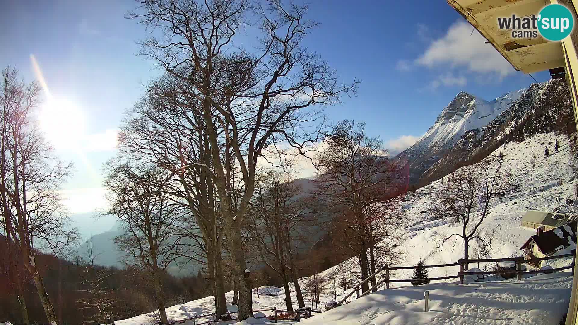 Planina Razor Mountain Hut live cam (1315) | view to Tolminski Migovec