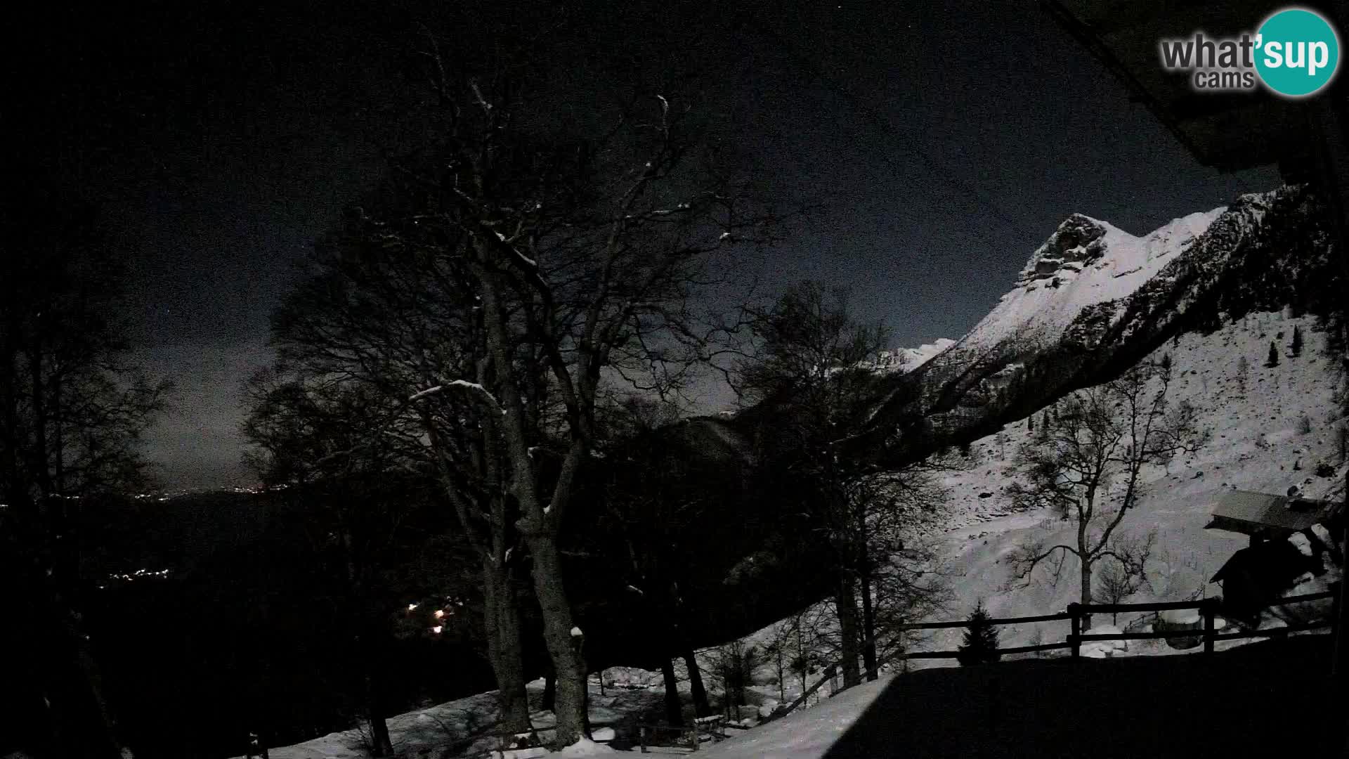 Koča na Planini Razor spletna kamera (1315) | Pogled na Tolminski Migovec